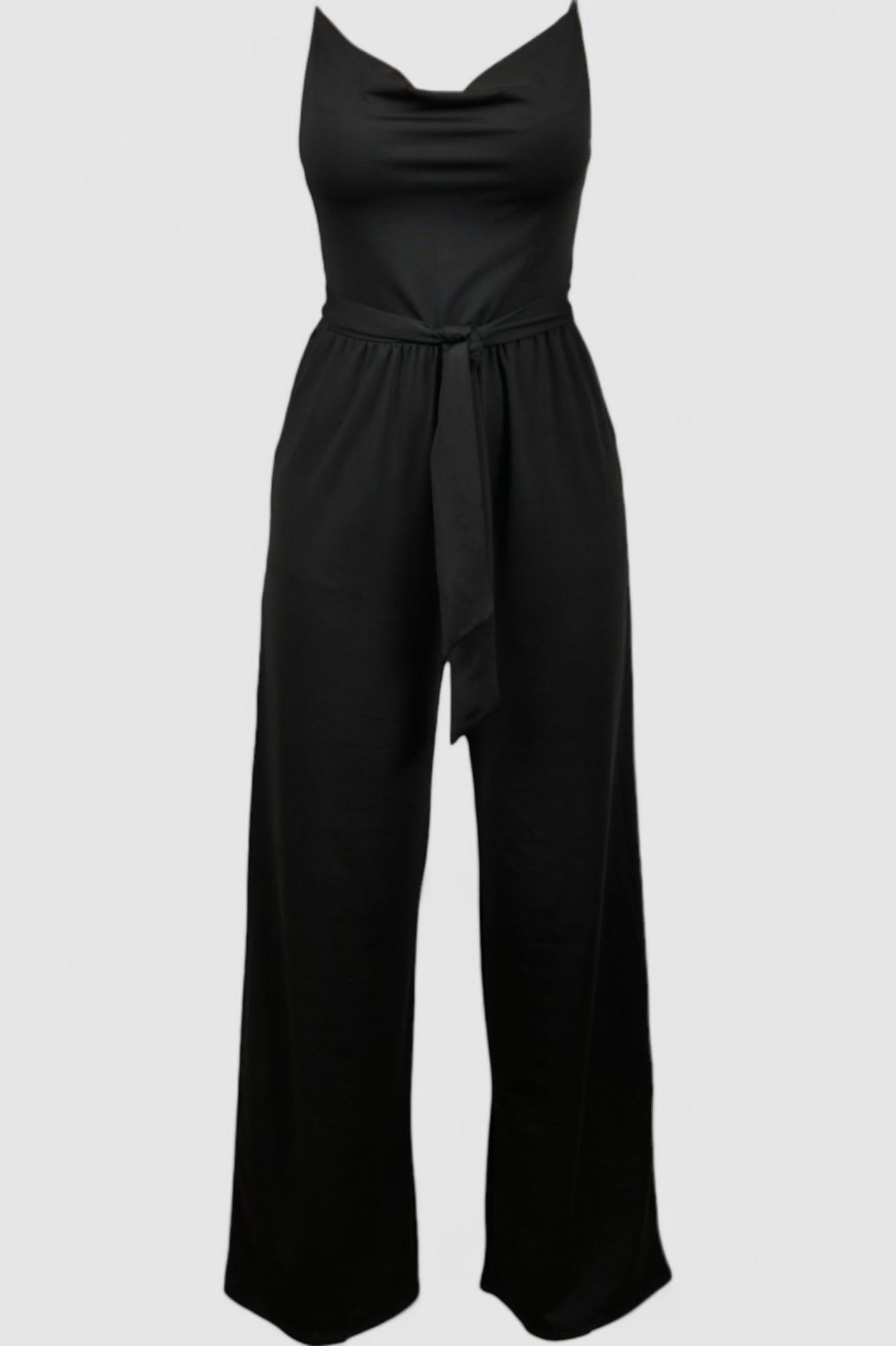 Ženski crni elegantni kombinezon Brielly