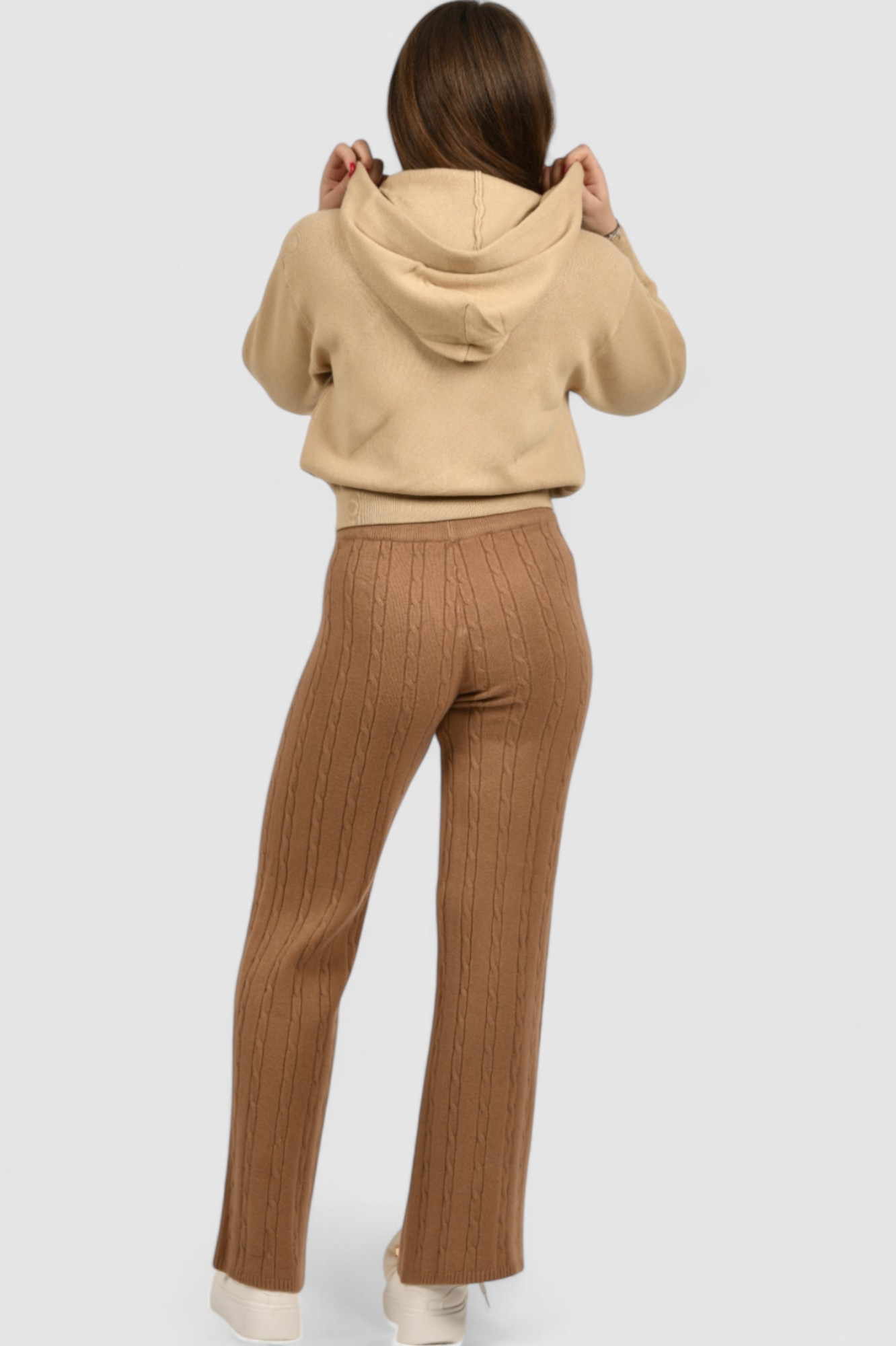 Ženski smeđi donji dio trenirke Umber