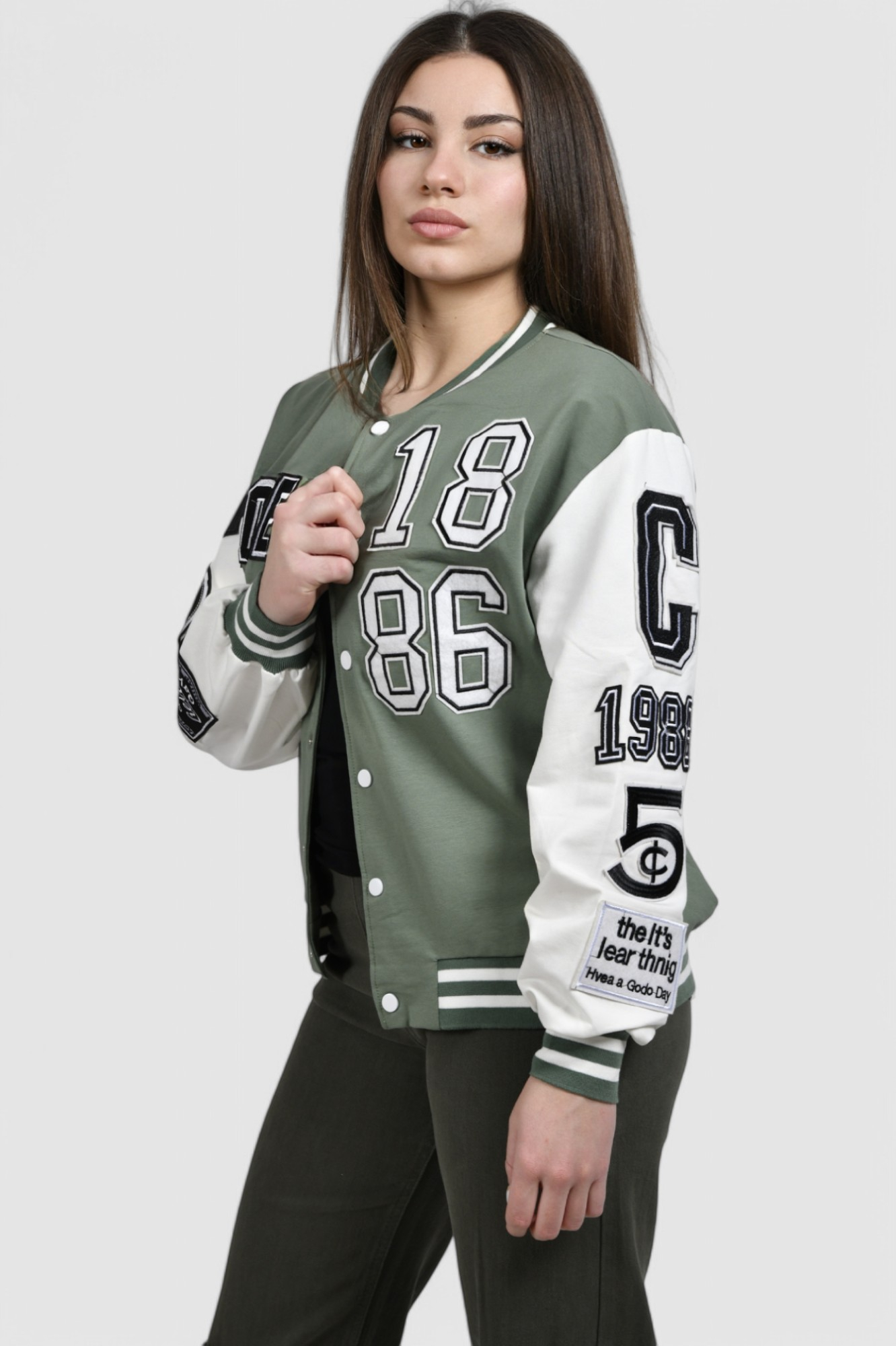 Ženska zelena kratka jakna Aspen