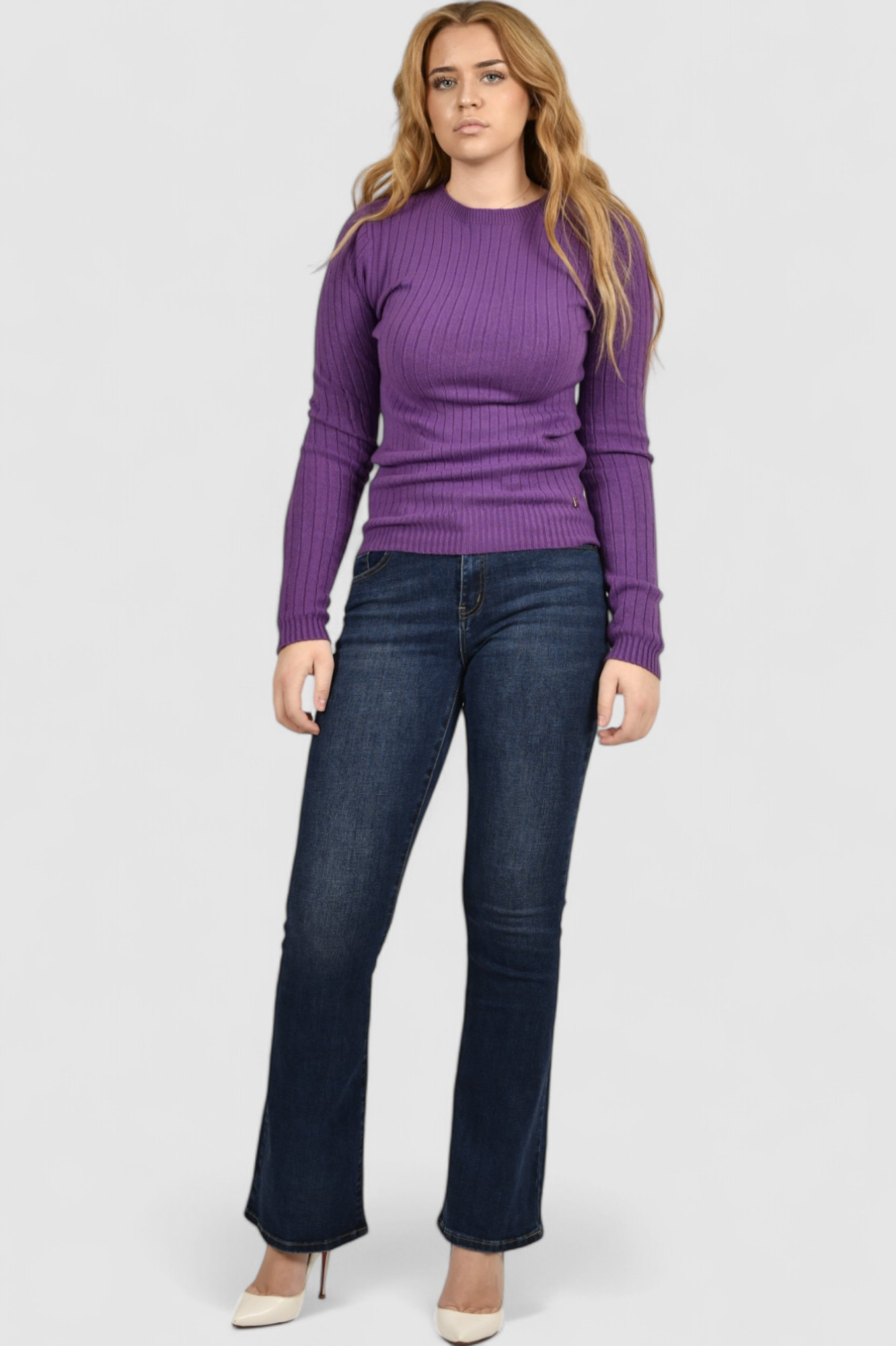 Ženski ljubičasti lagani džemper Amelie