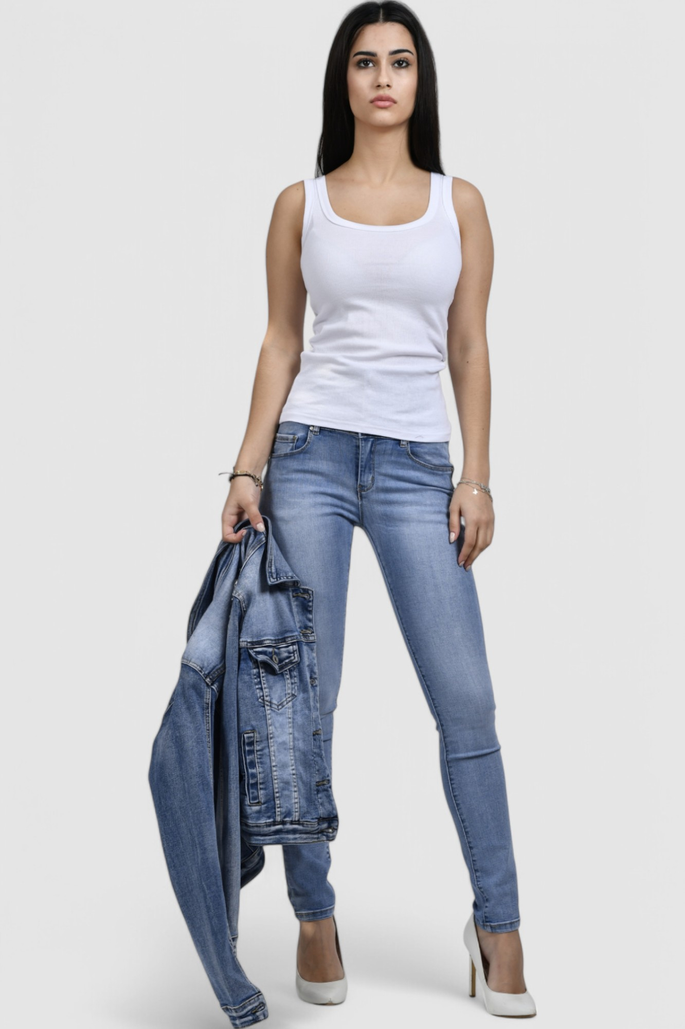 Ženska plava traper jakna Victoire