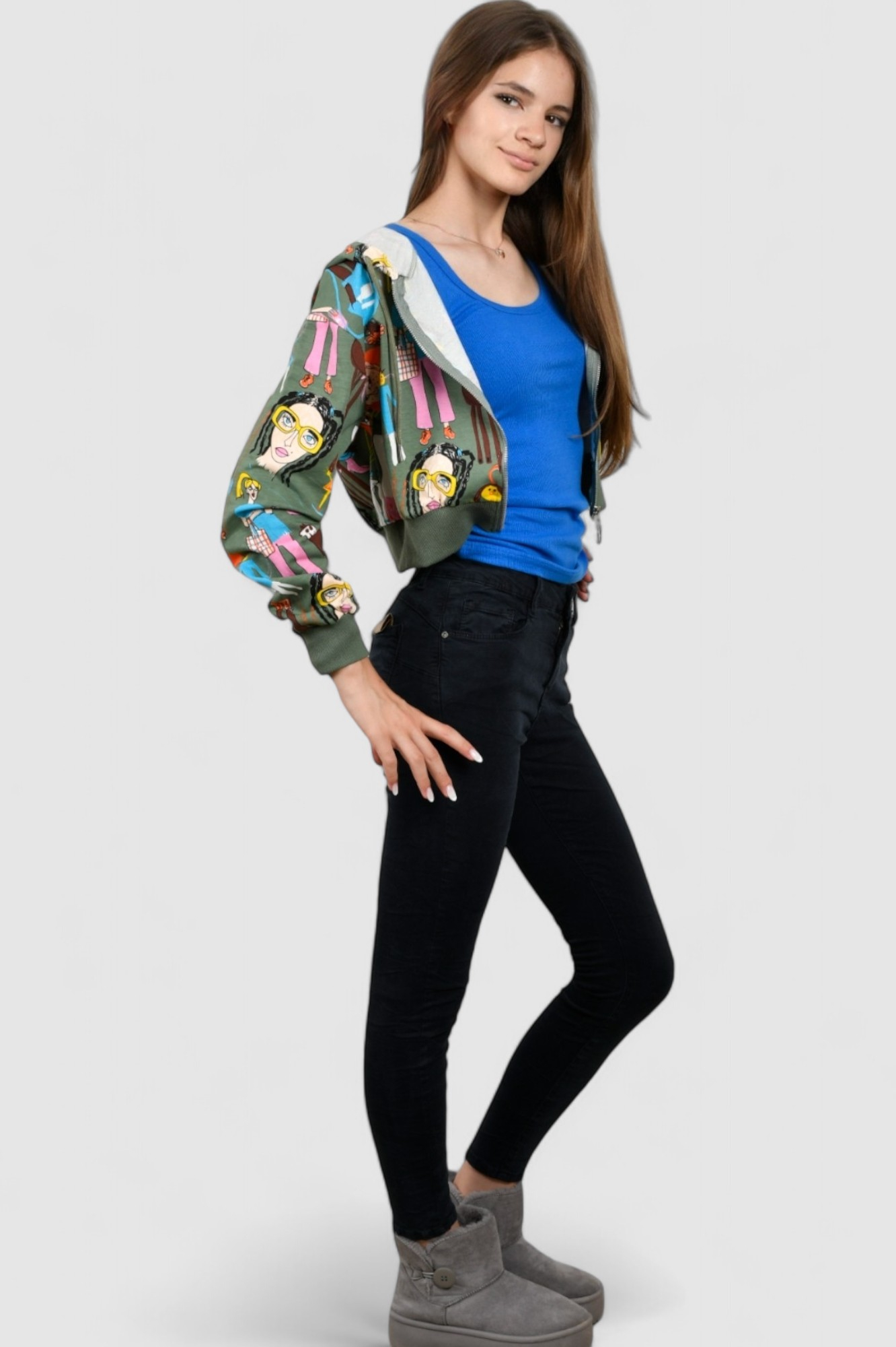 Ženski zeleni gornji dio trenirke Celine