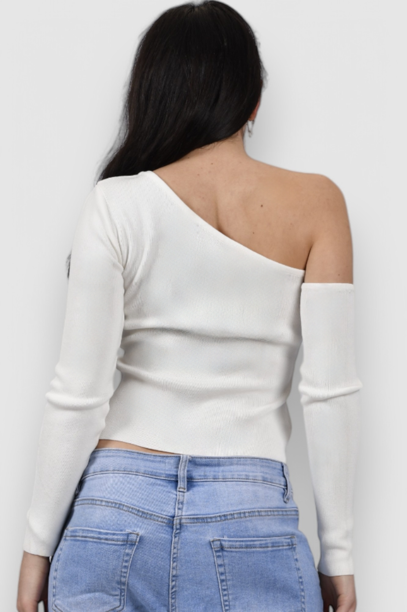 Ženska bijela majica dugi rukav Elena