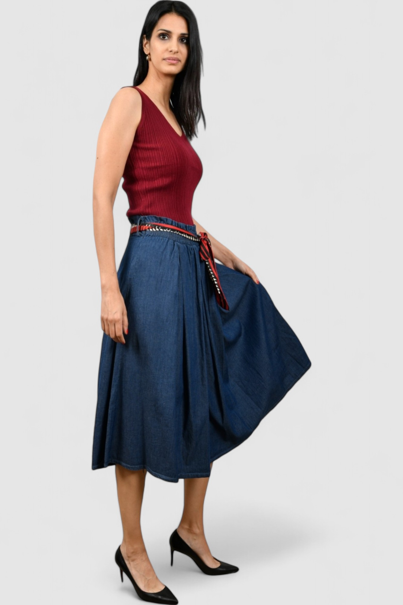 Ženska plava traper suknja Theresa