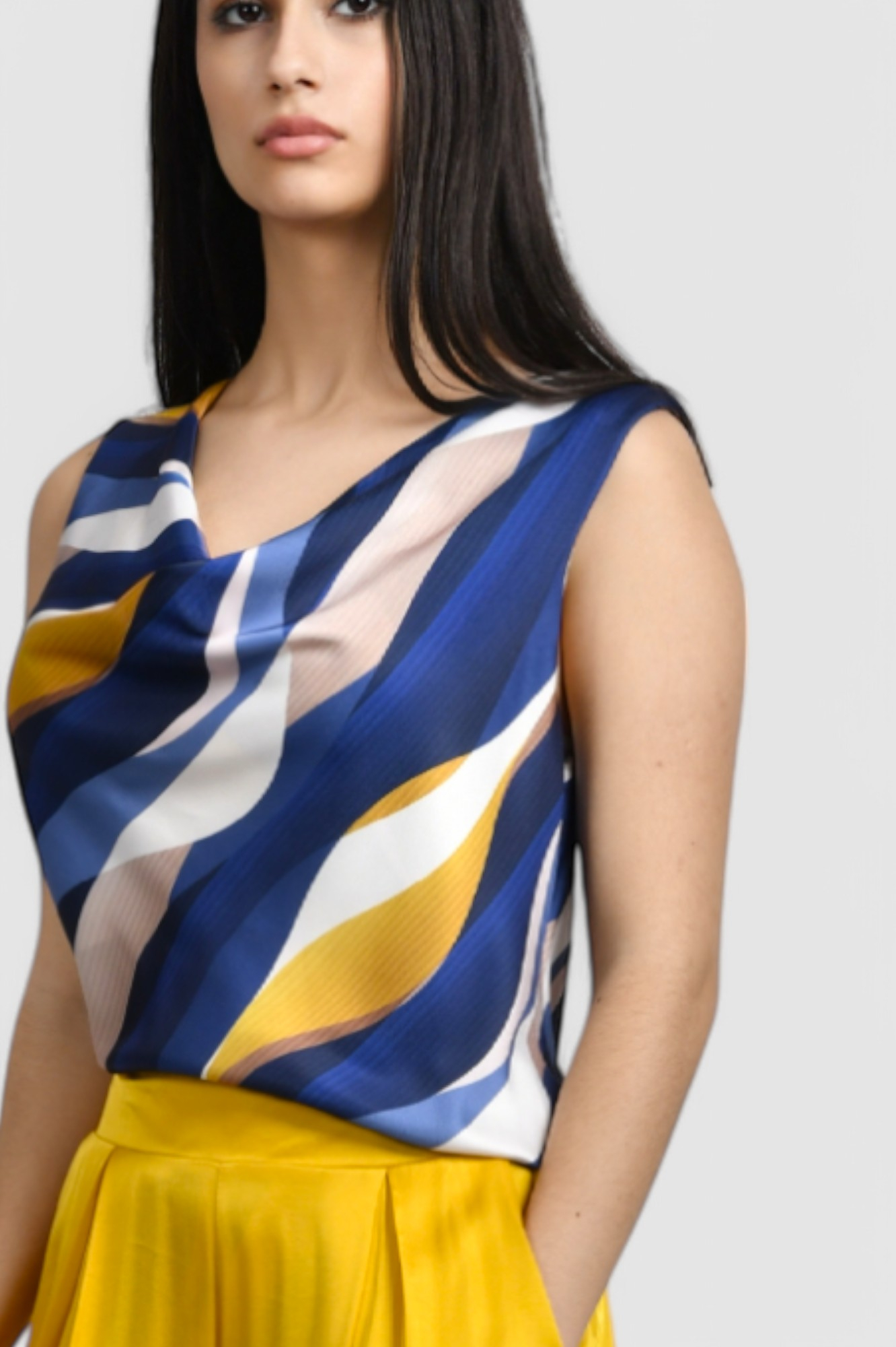 Ženska plava elegantna bluza Arianne