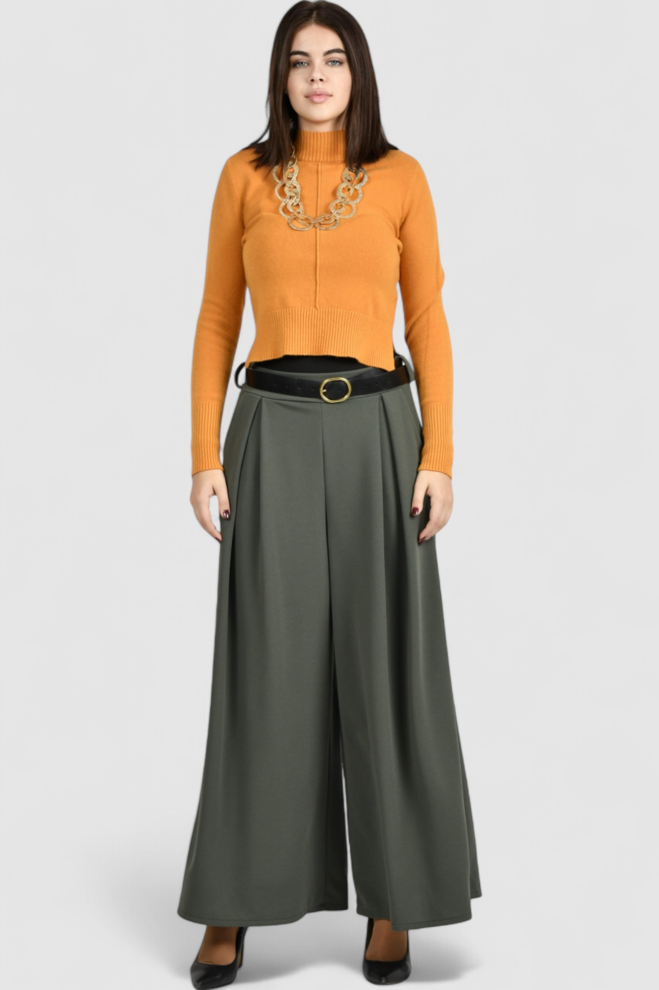 Ženske zelene modne hlače Issa