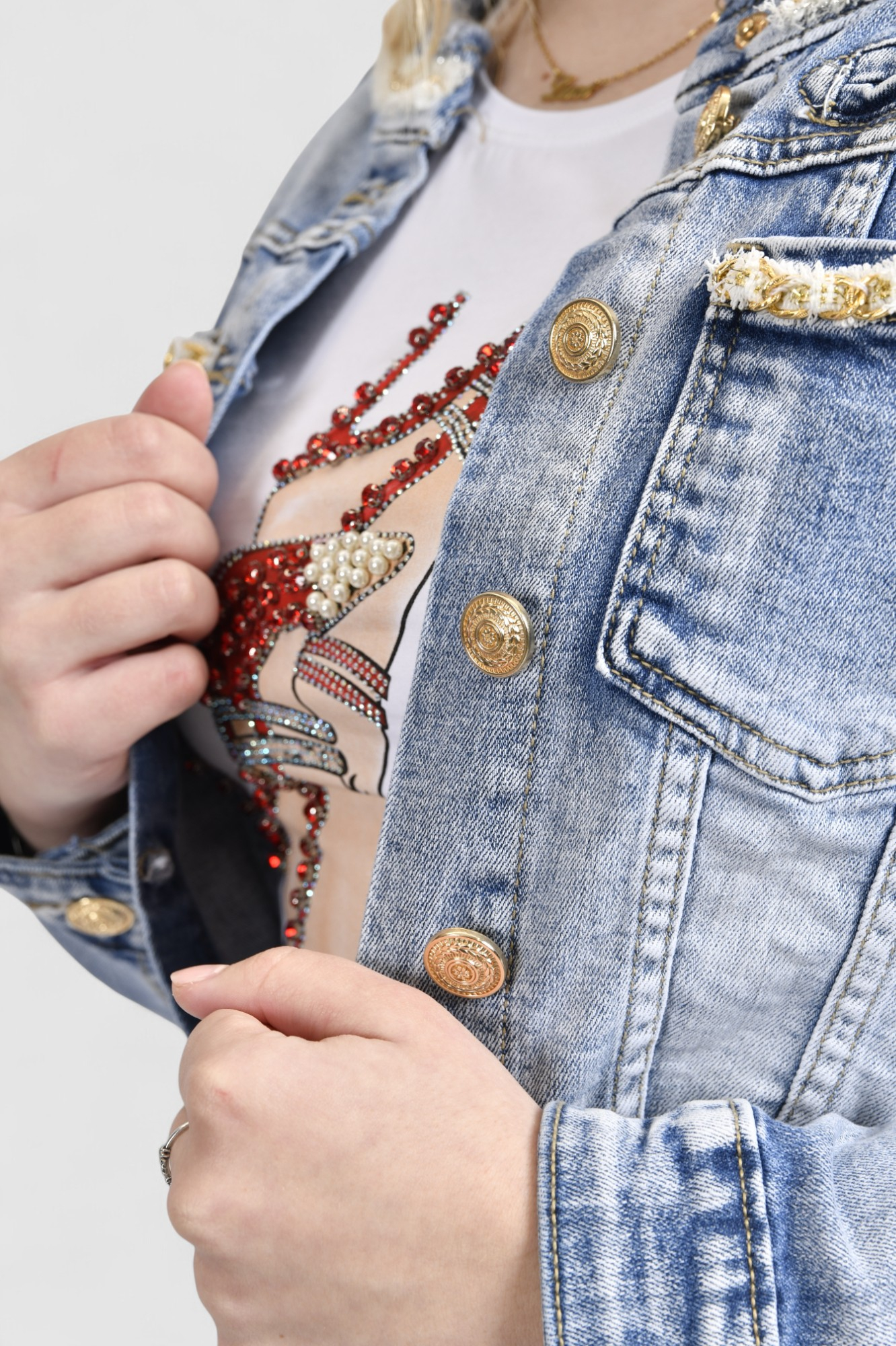 Ženska plava traper jakna Lilly