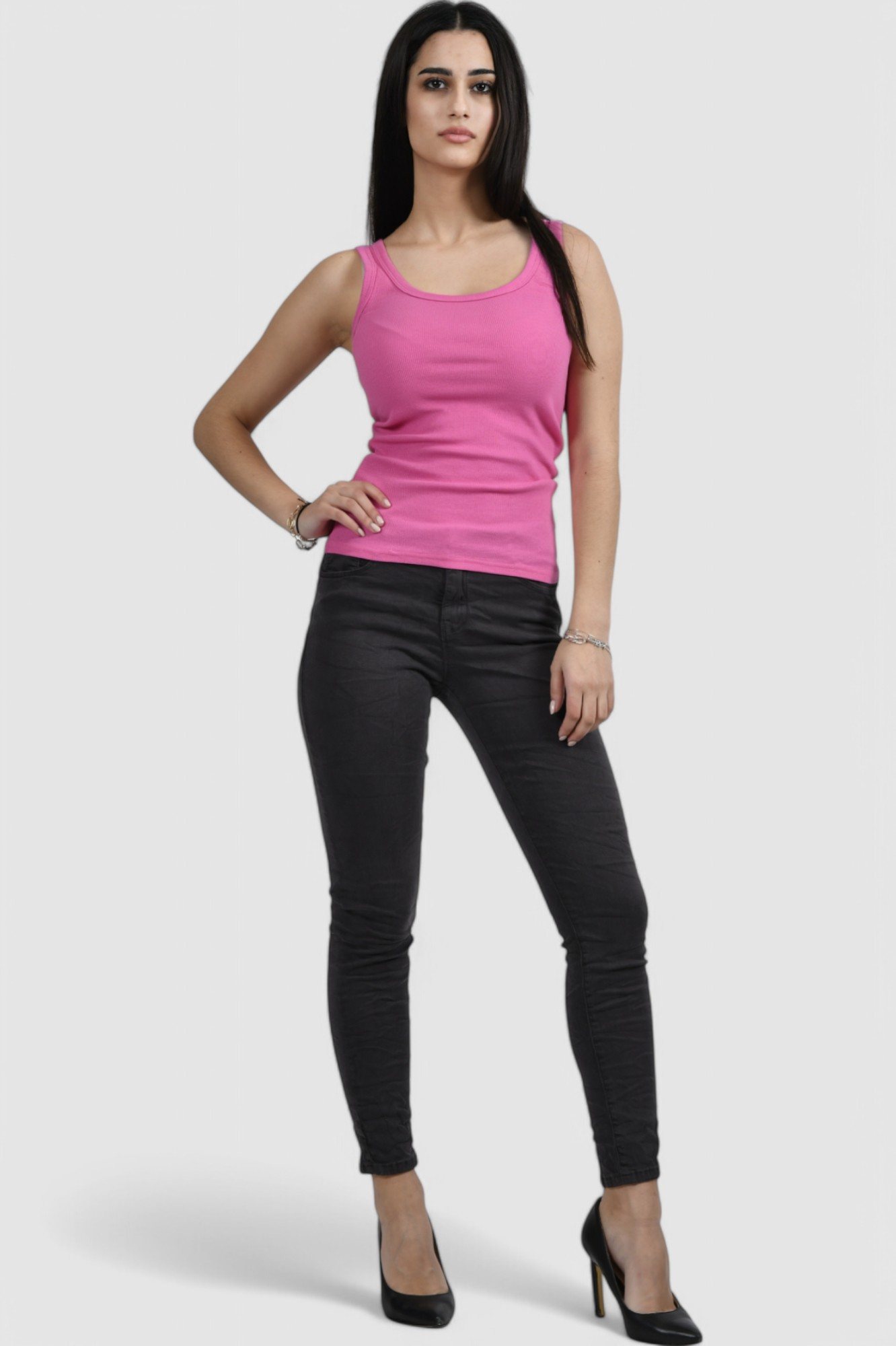 Ženska roza majica bez rukava Lorelei