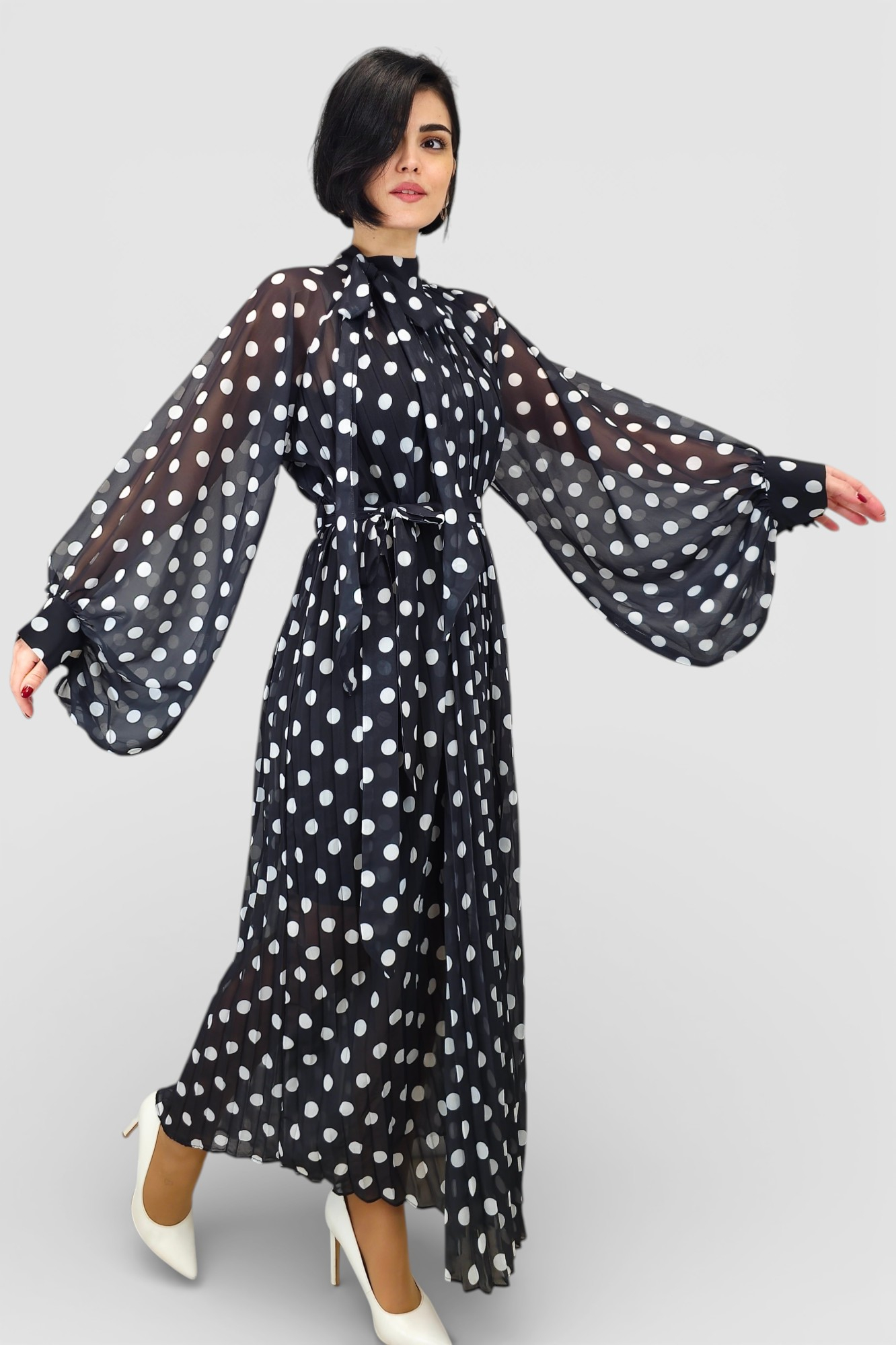 Crna maxi haljina Mya