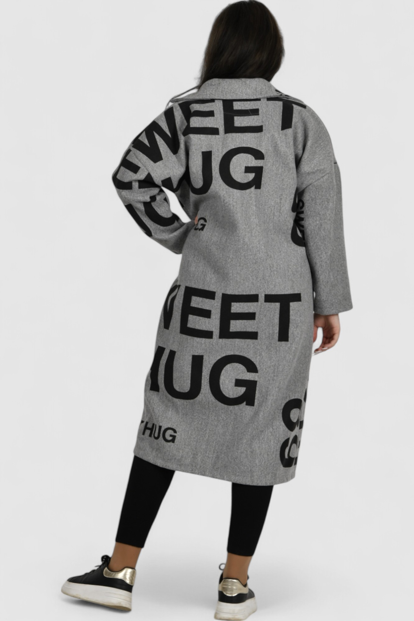 Ženski sivi dugi kaput Liberty