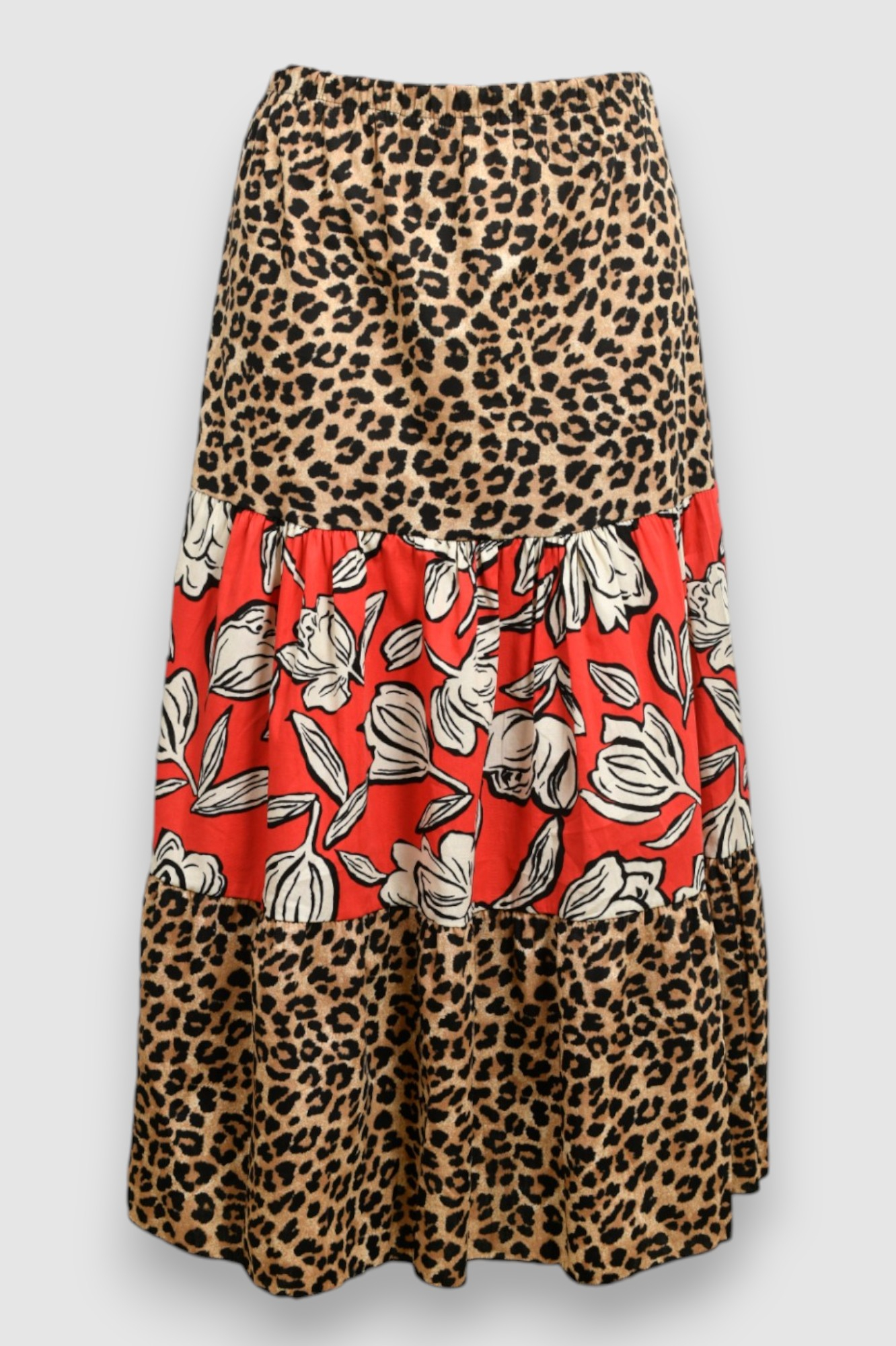 Ženska maxi suknja leopard uzorak Beatricia