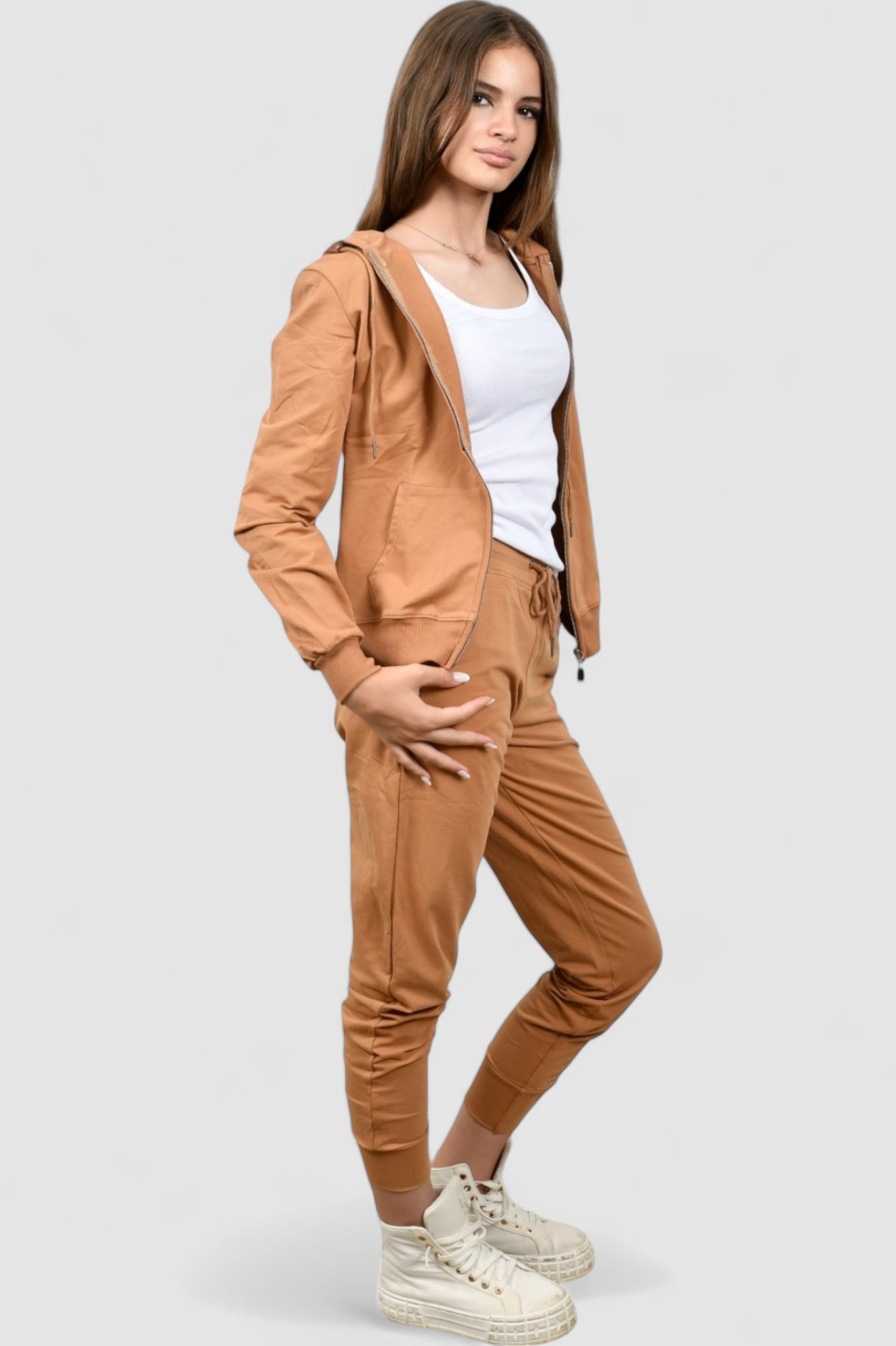 Ženski smeđi donji dio trenirke Roselle