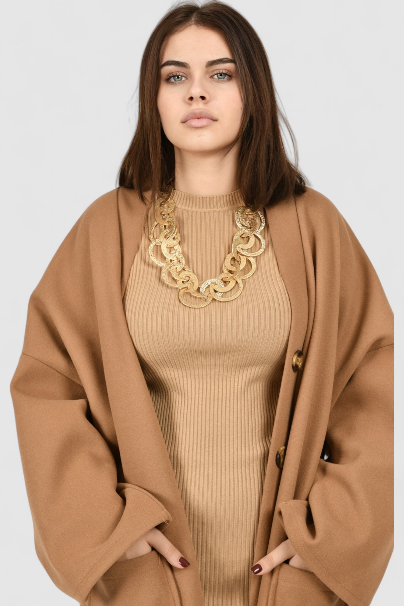 Ženska bež svakodnevna haljina Marley