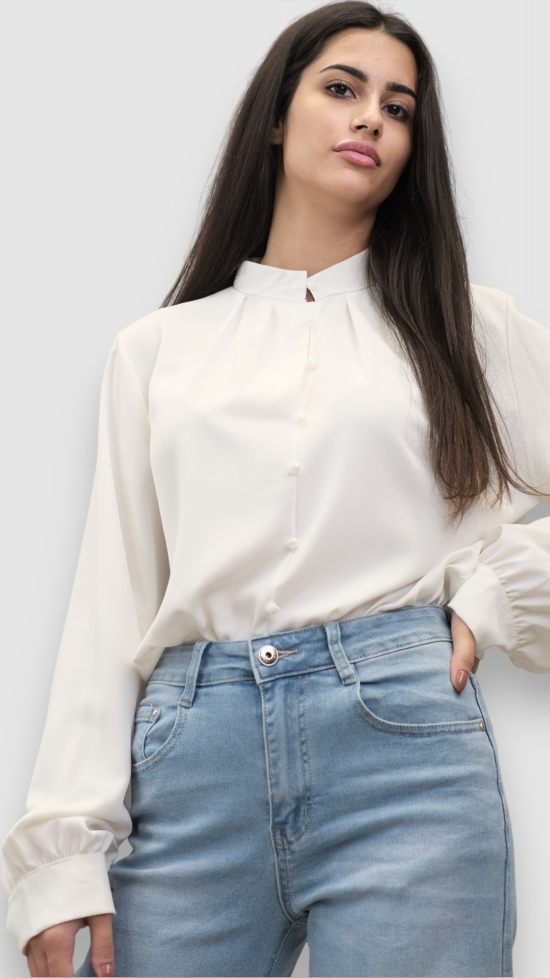 Ženska bijela elegantna košulja Lainey