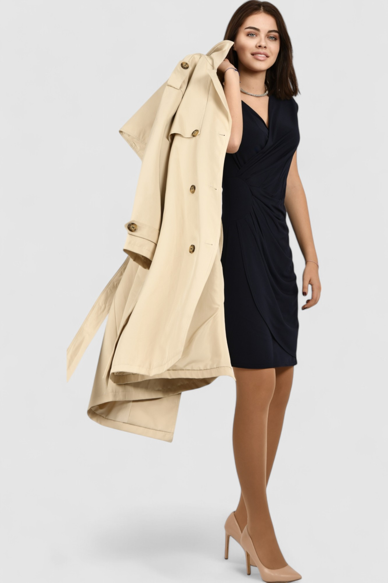 Ženski bež baloner Neve