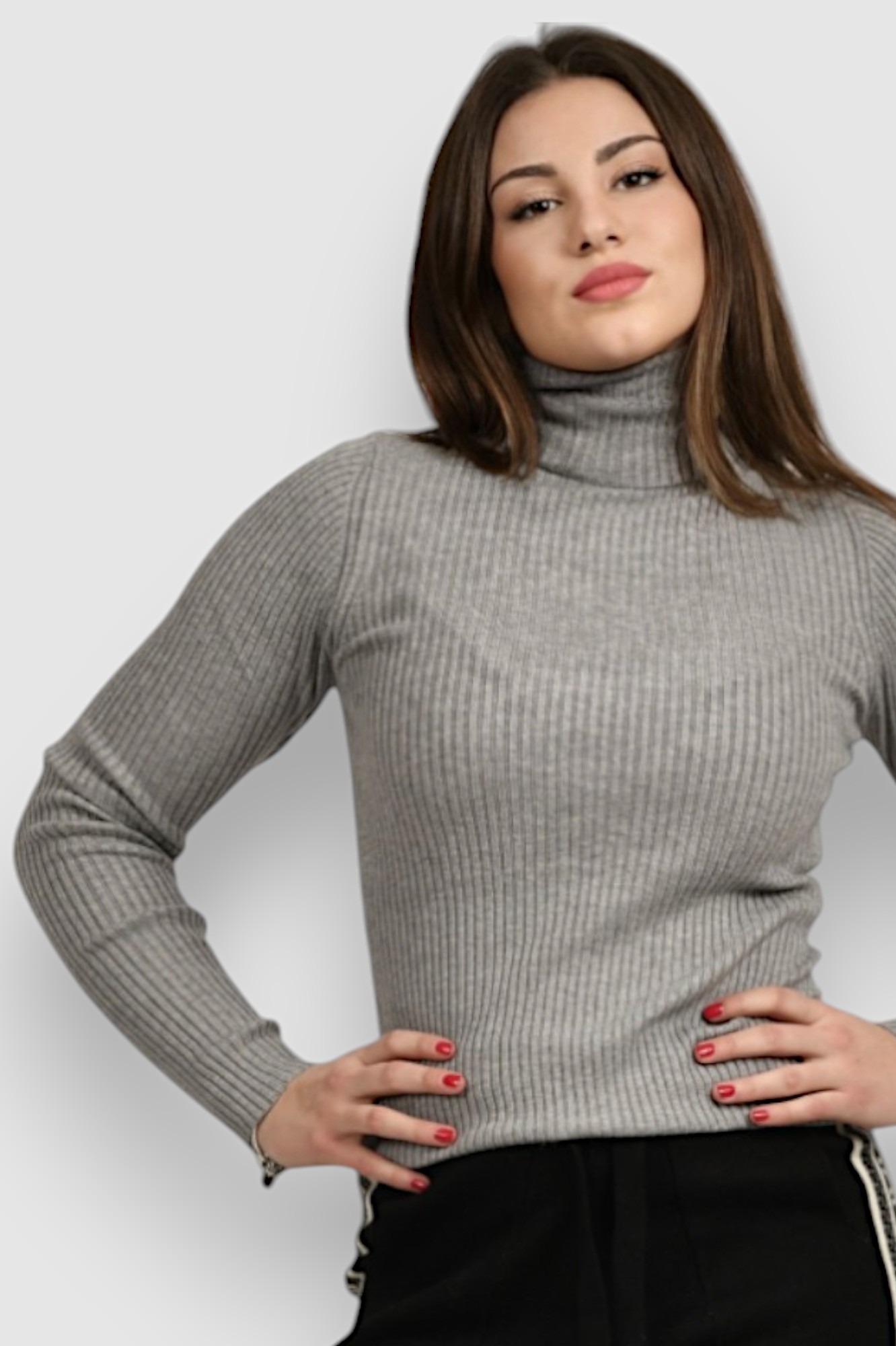 Ženski sivi lagani džemper Eleanora