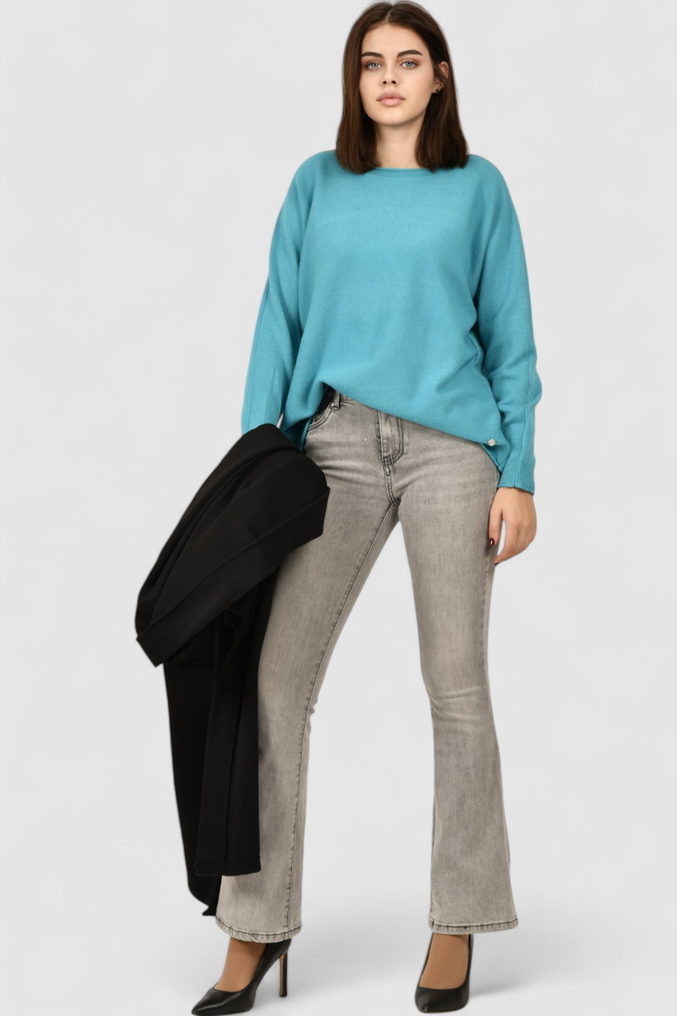 Ženski plavi lagani džemper Hannah