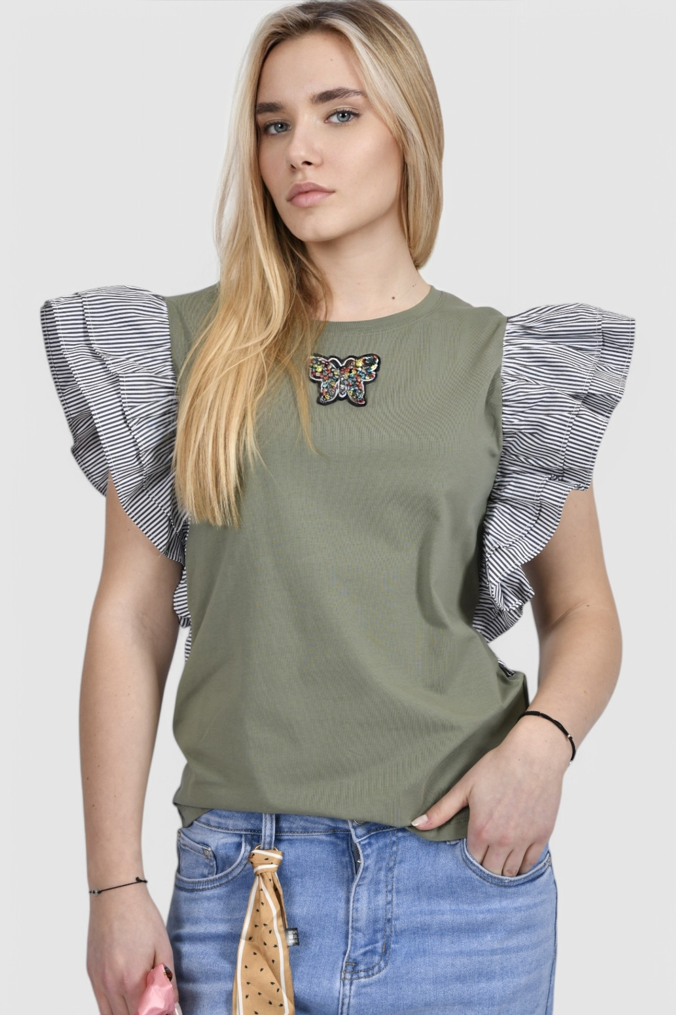 Ženska zelena casual majica Noemie