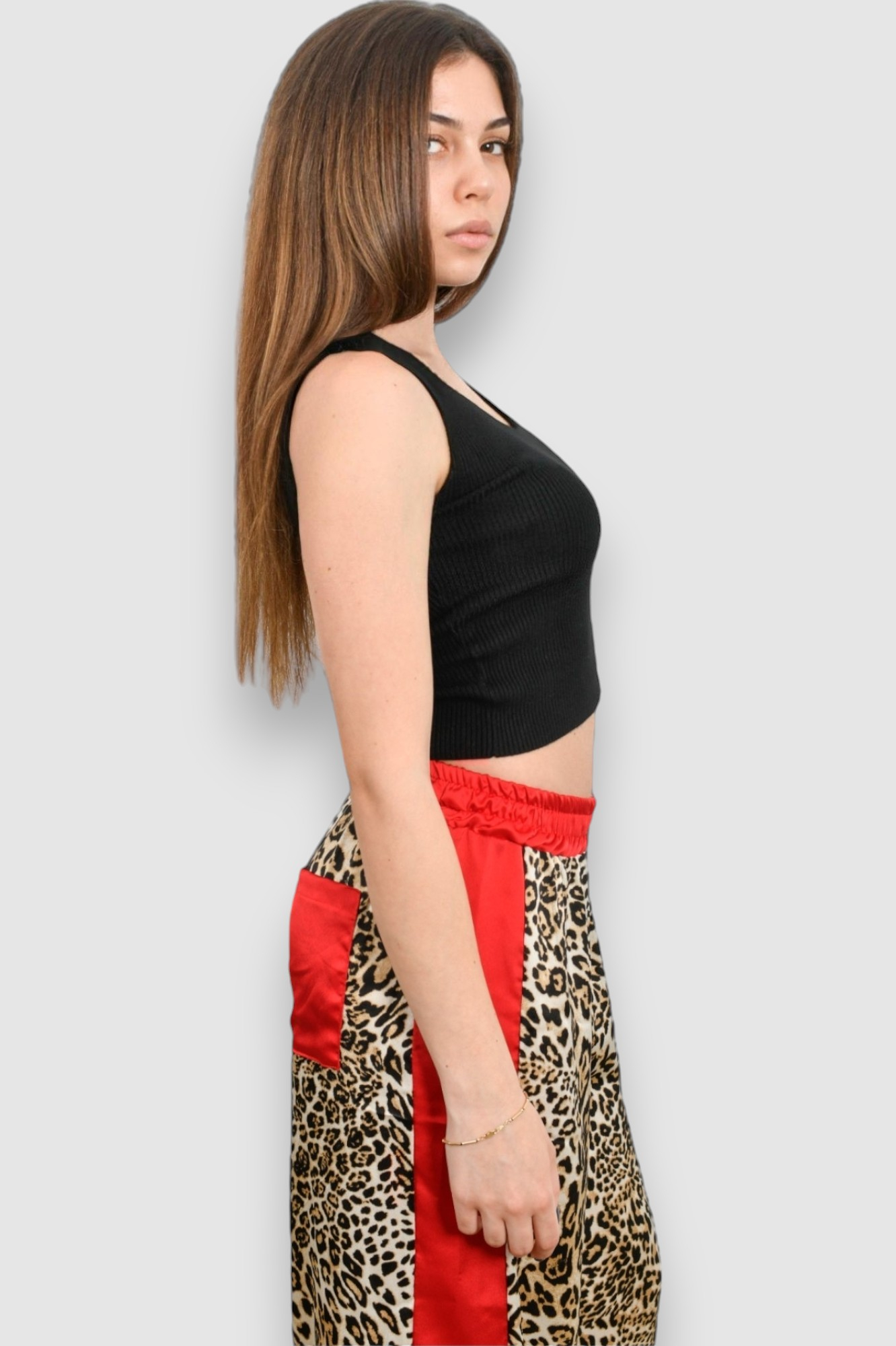 Ženske modne hlače leopard uzorak Margaux