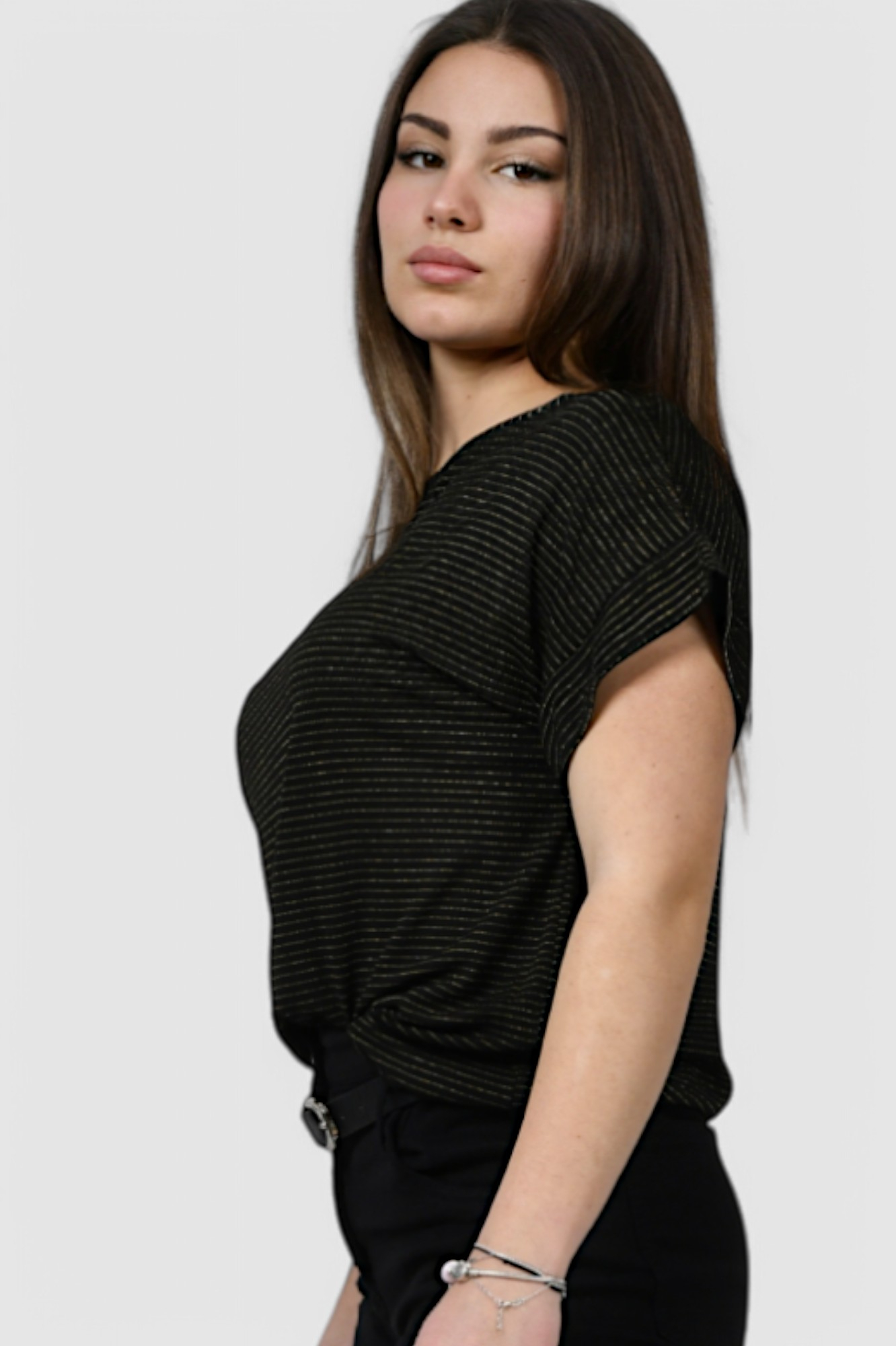 Ženska crna elegantna bluza Primrose