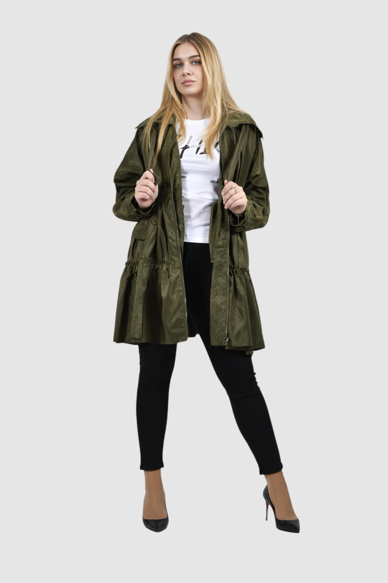 Ženska zelena duga jakna Noa