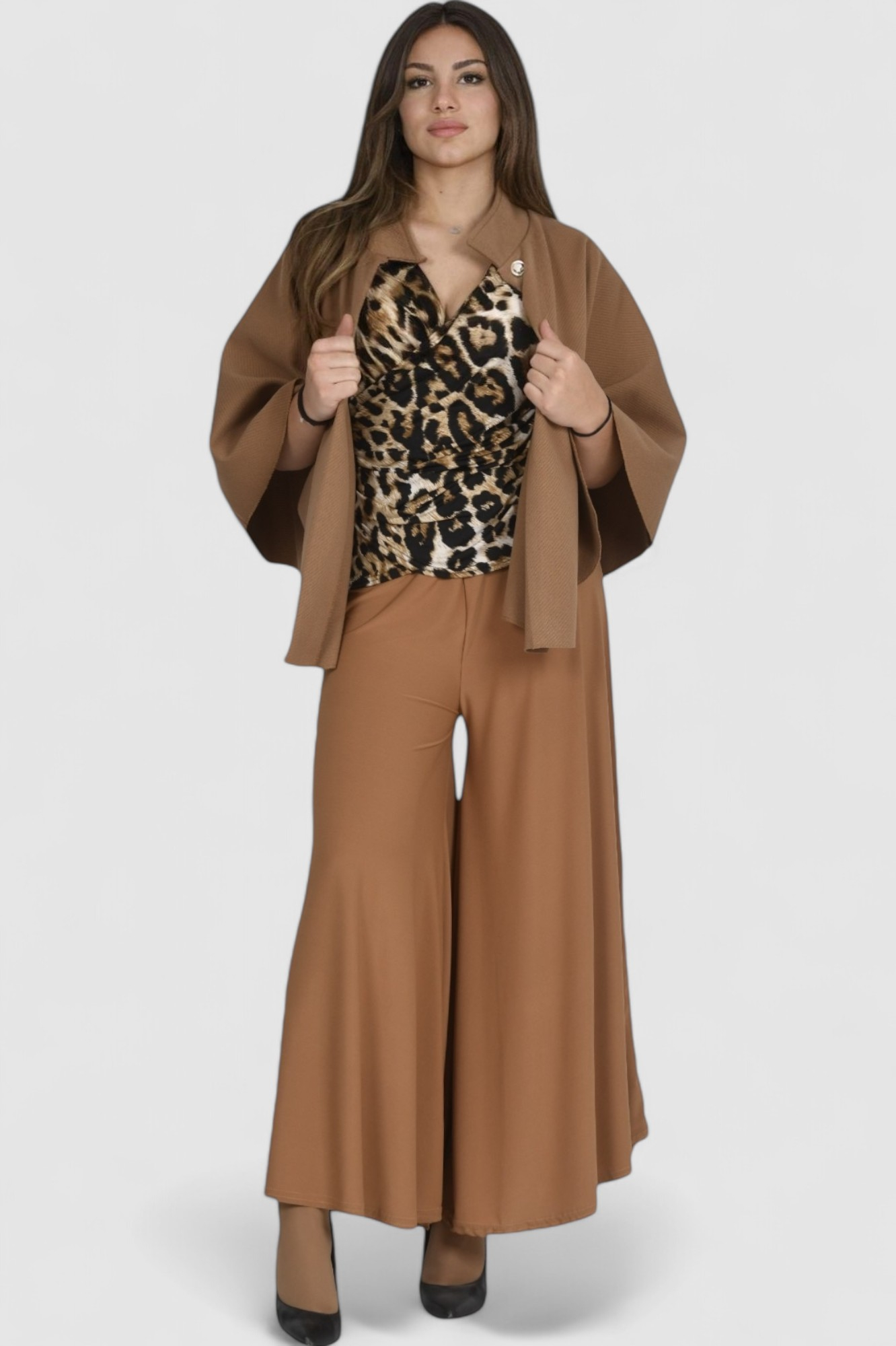 Ženska elegantna bluza leopard uzorak Anneliese