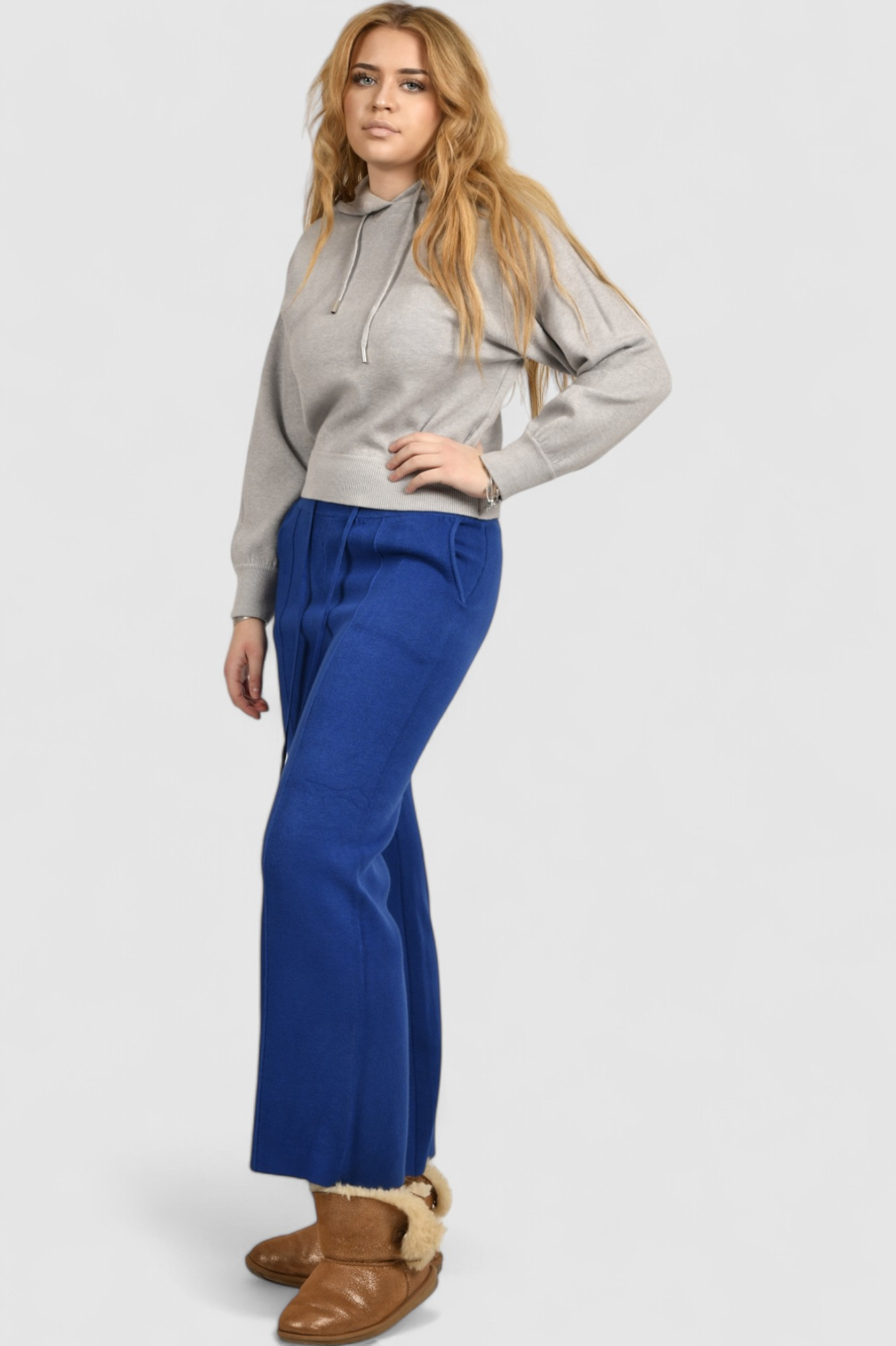 Ženski plavi donji dio trenirke Denim