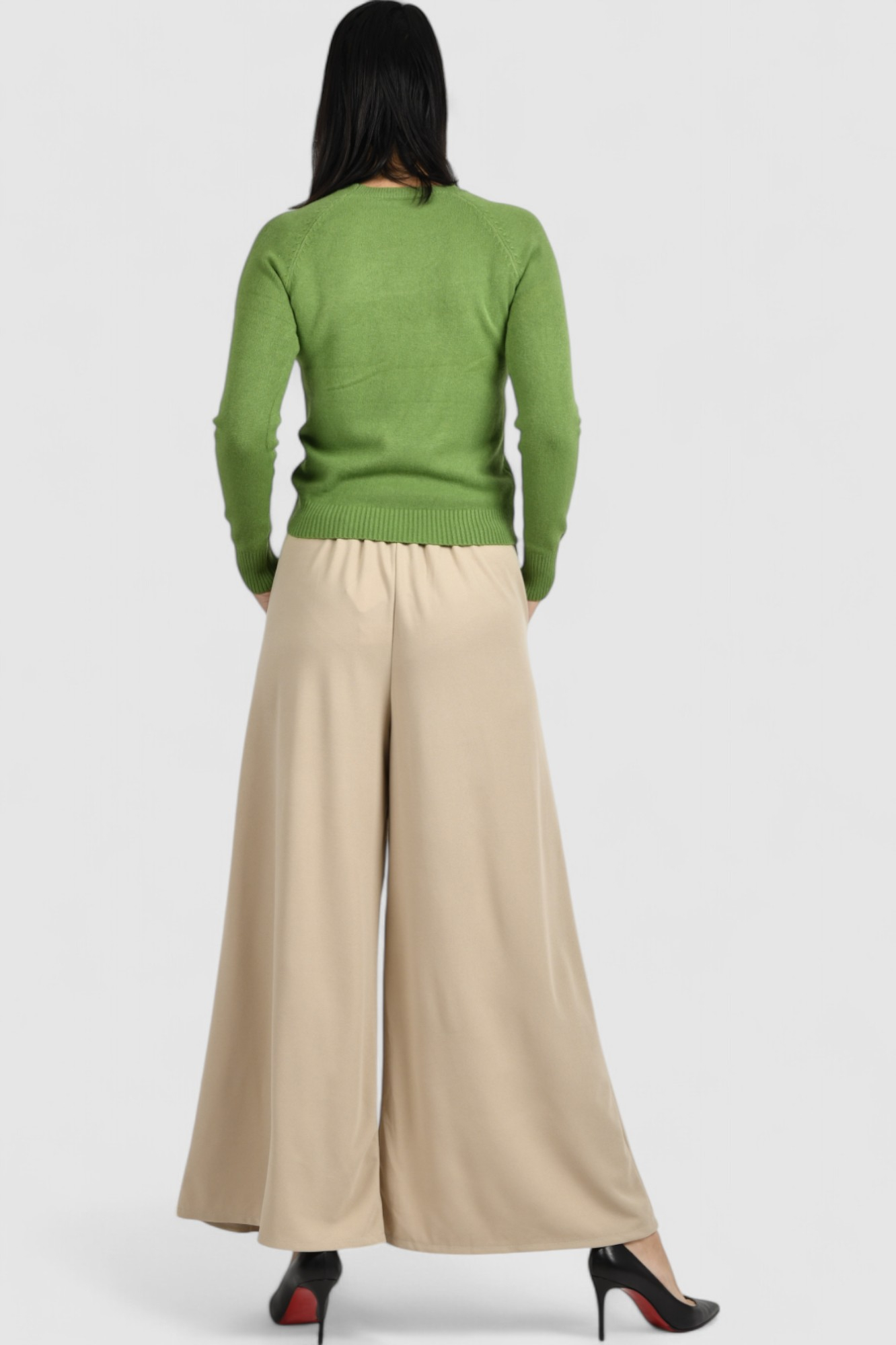 Ženski zeleni lagani džemper Damaris