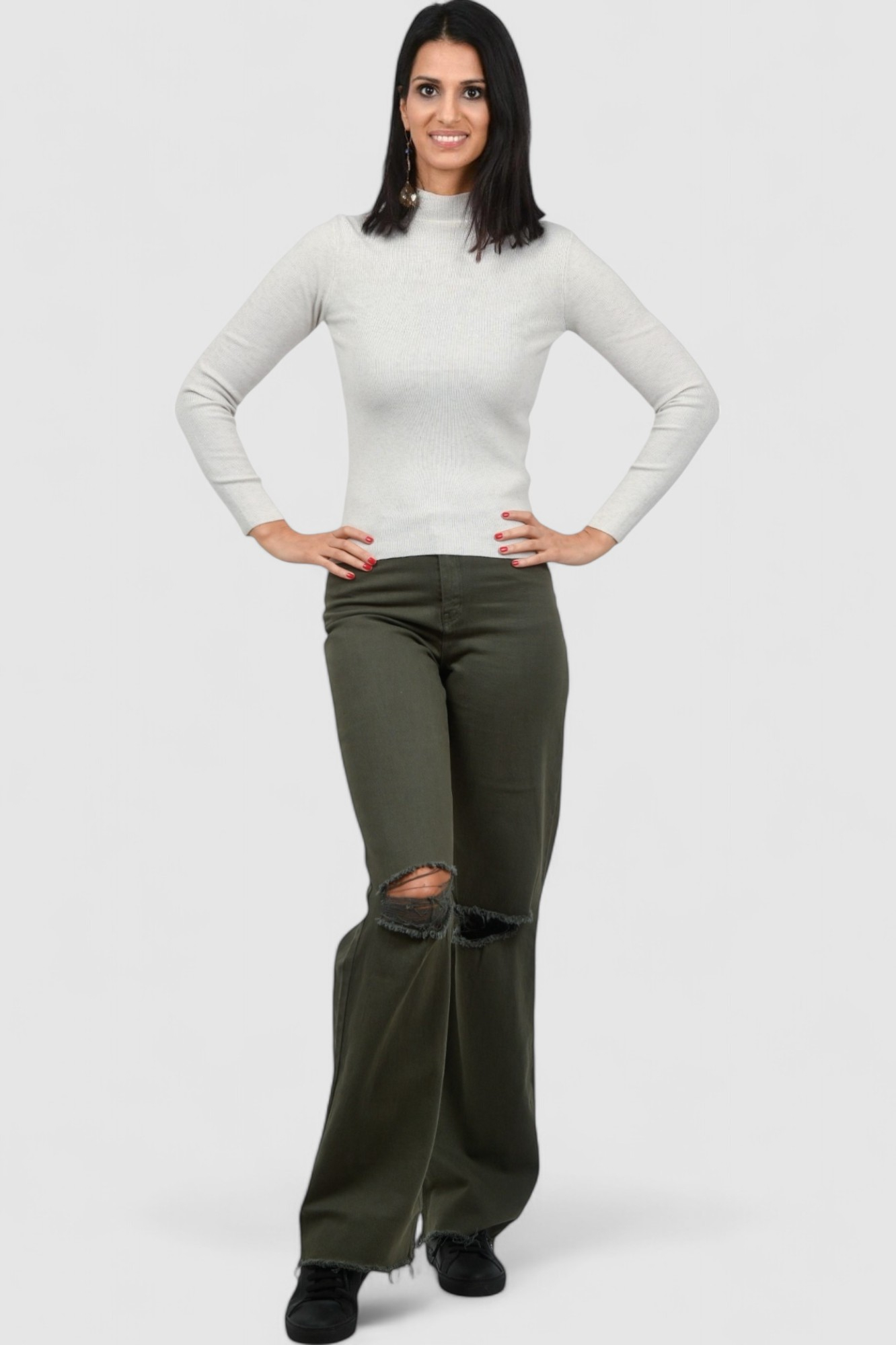 Ženski bijeli lagani džemper Opal