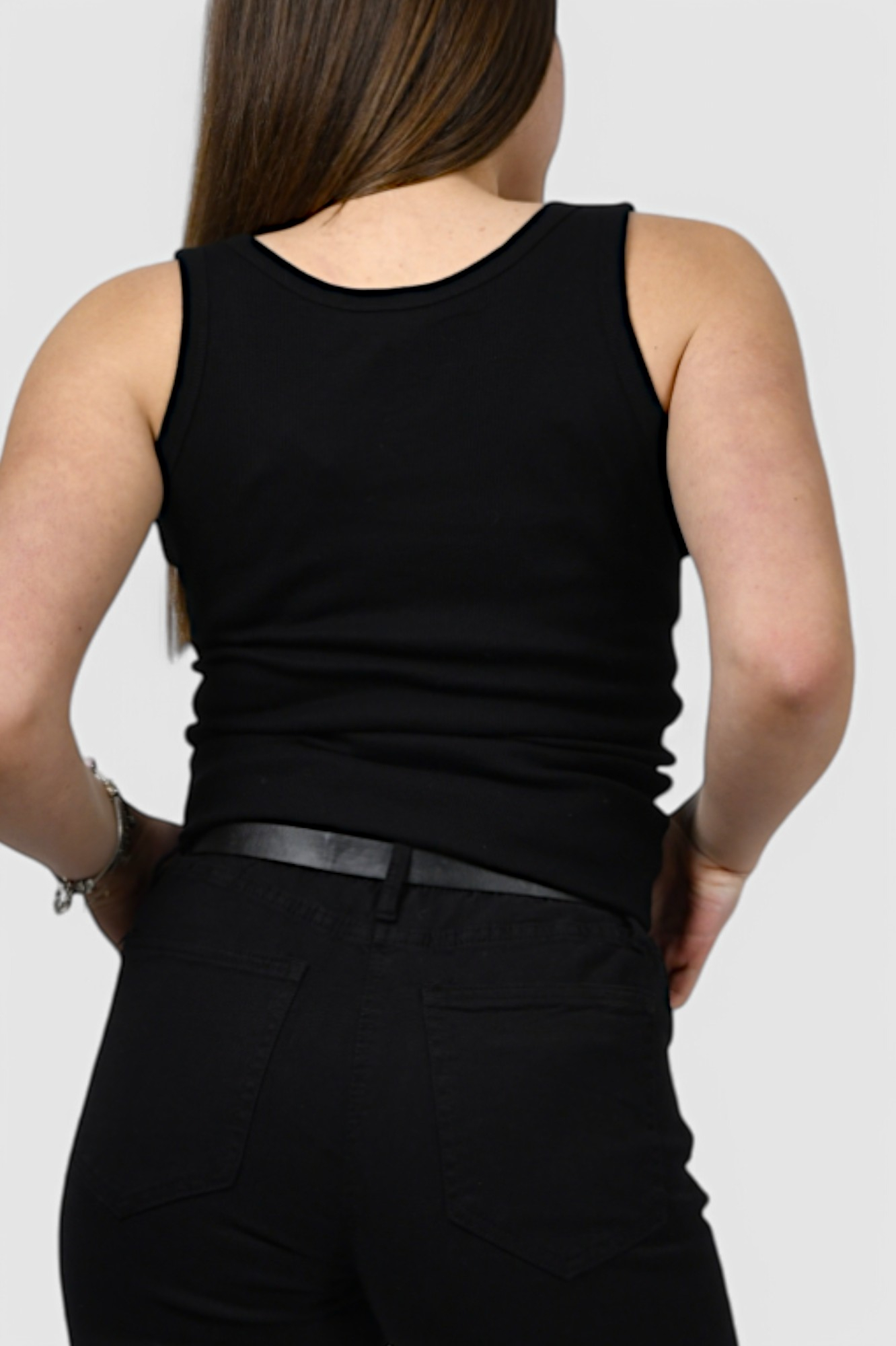 Ženska crna majica bez rukava Lorelei