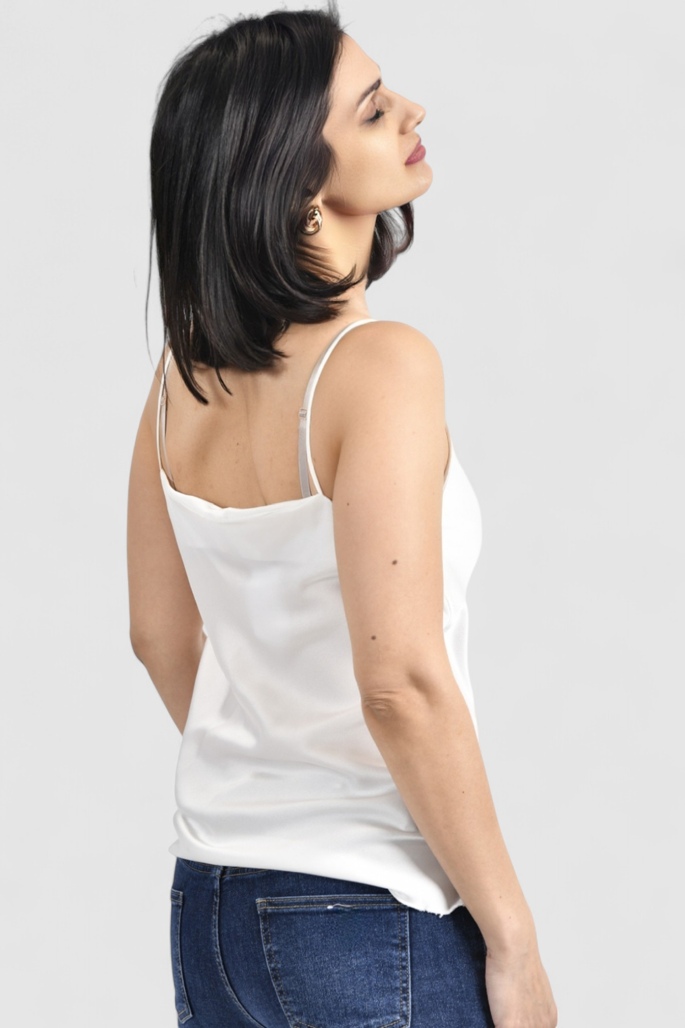 Ženski bijeli elegantni top Scarlet