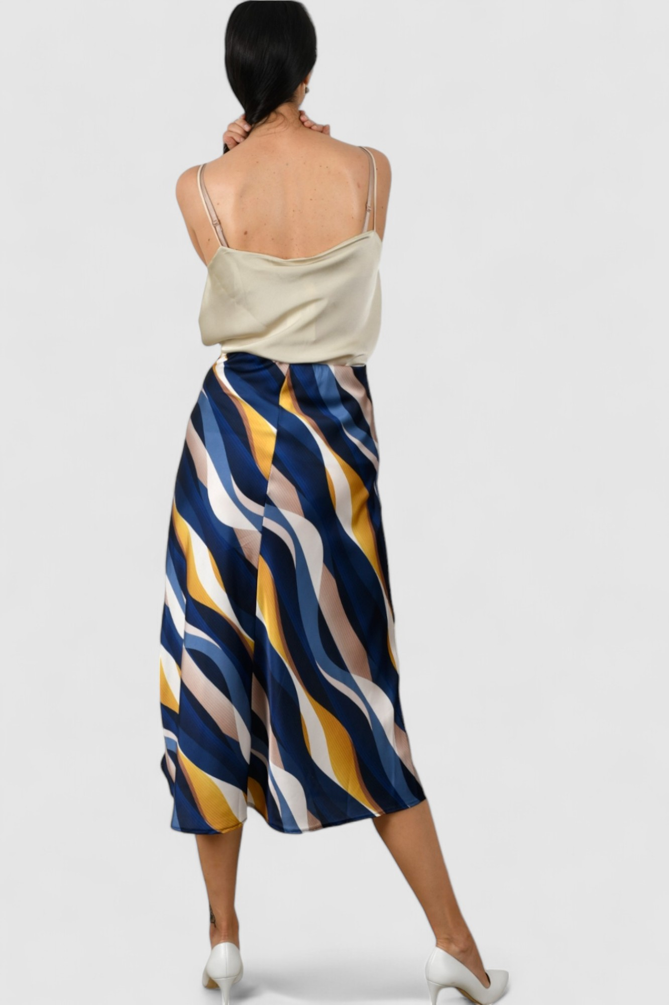 Ženski bež elegantni top Scarlet