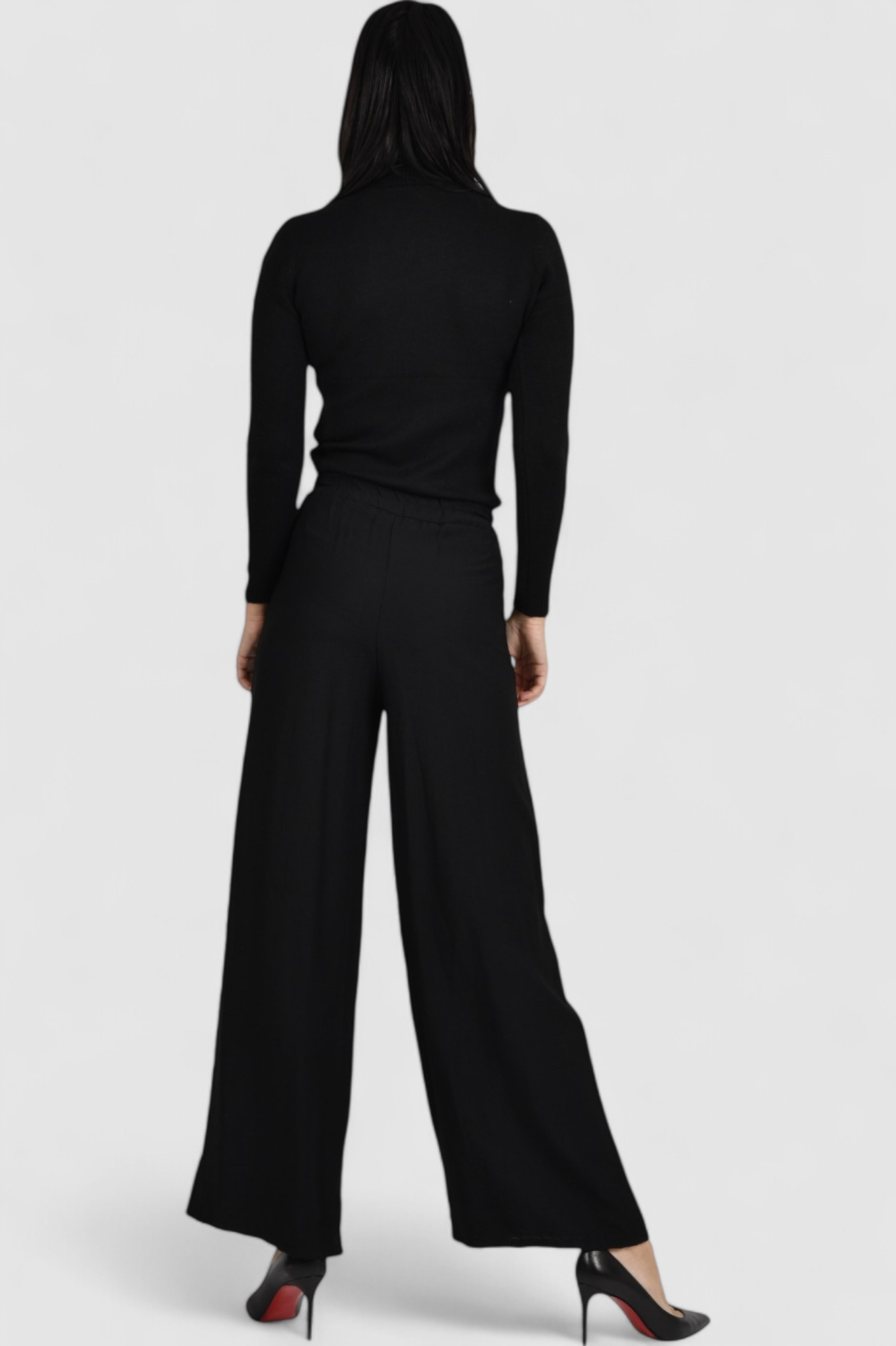 Ženske crne modne hlače Isadora