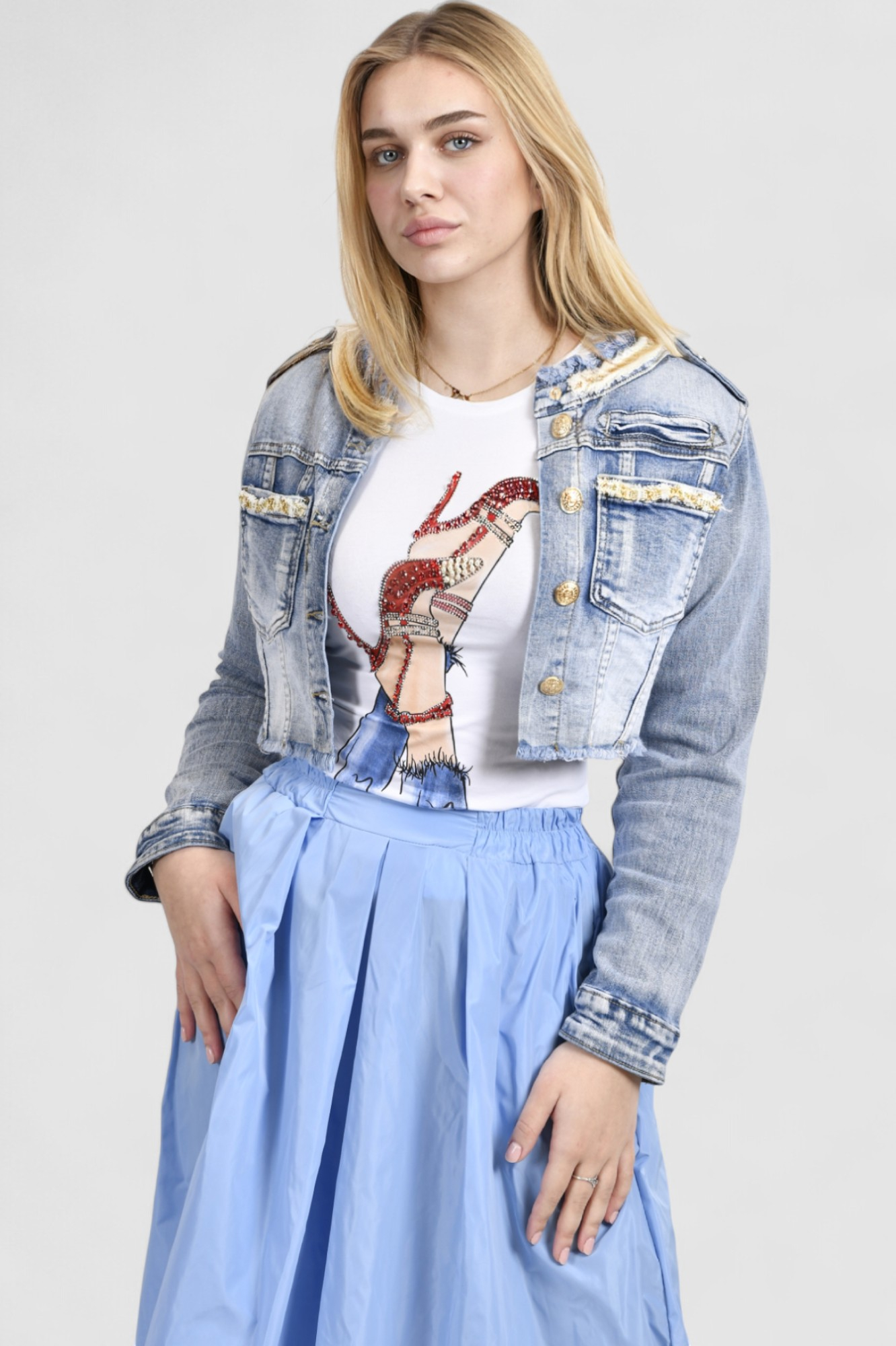 Ženska plava traper jakna Lilly