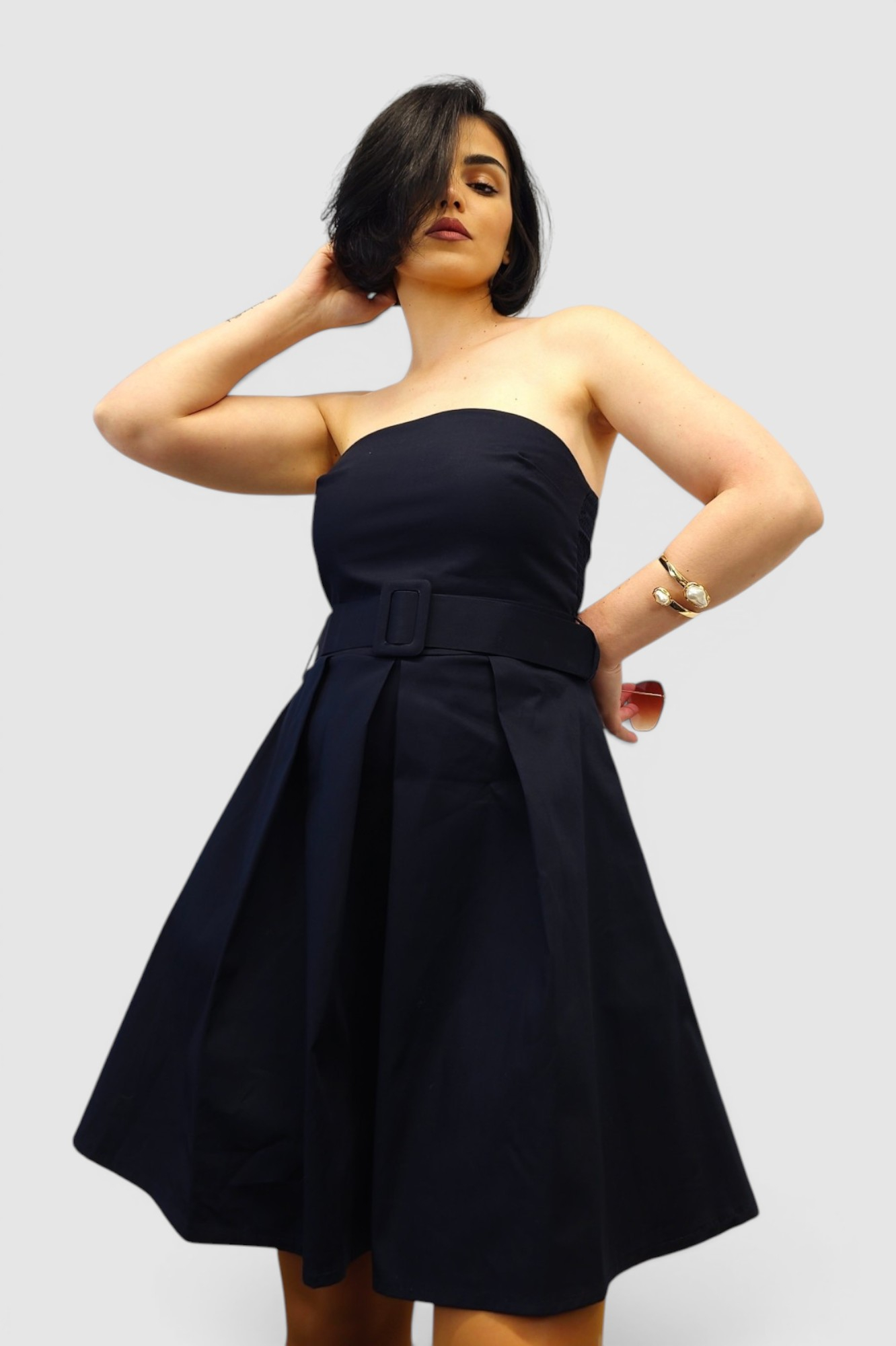 Ženska plava koktel haljina Danniela