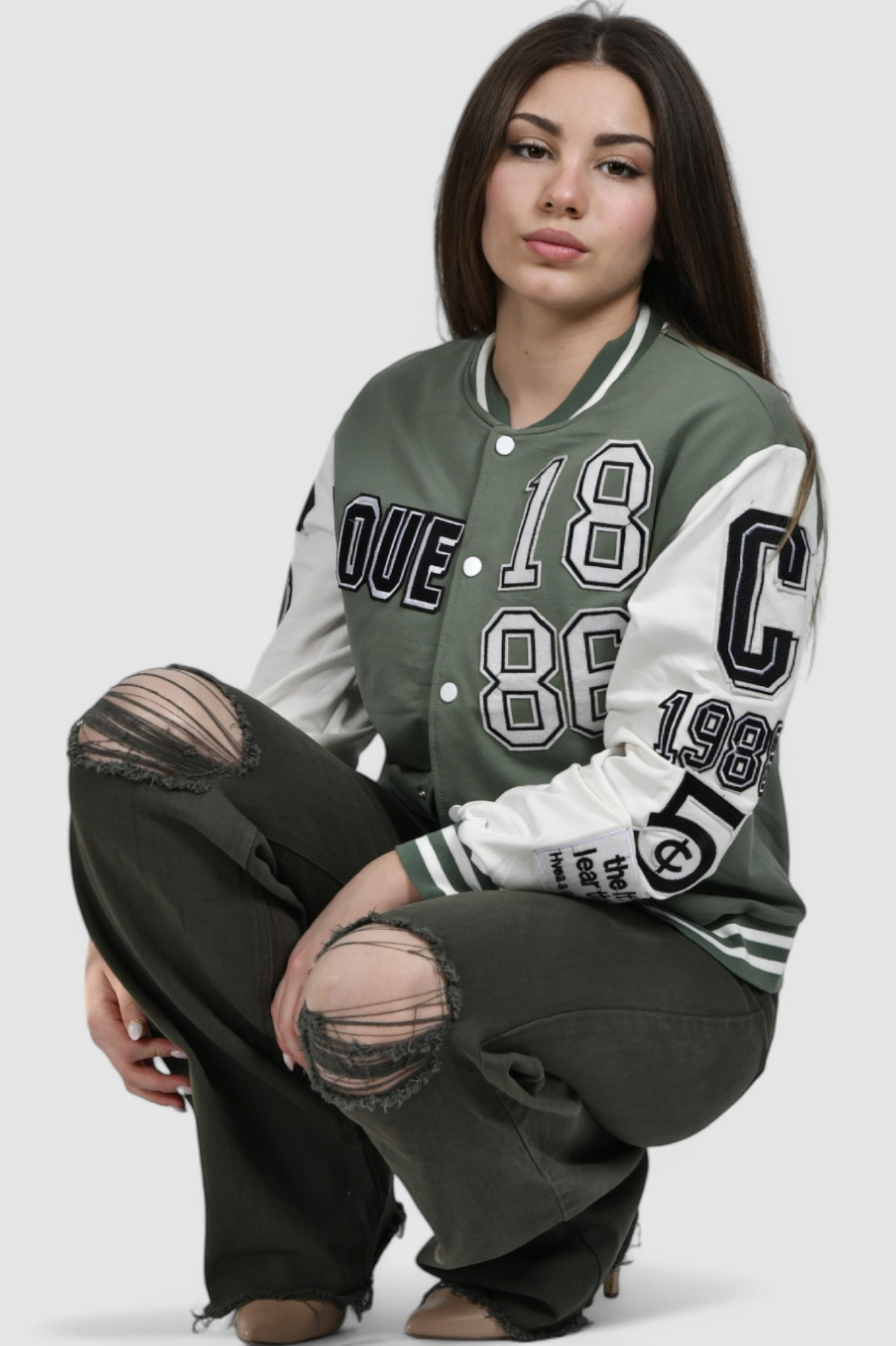 Ženska zelena kratka jakna Aspen