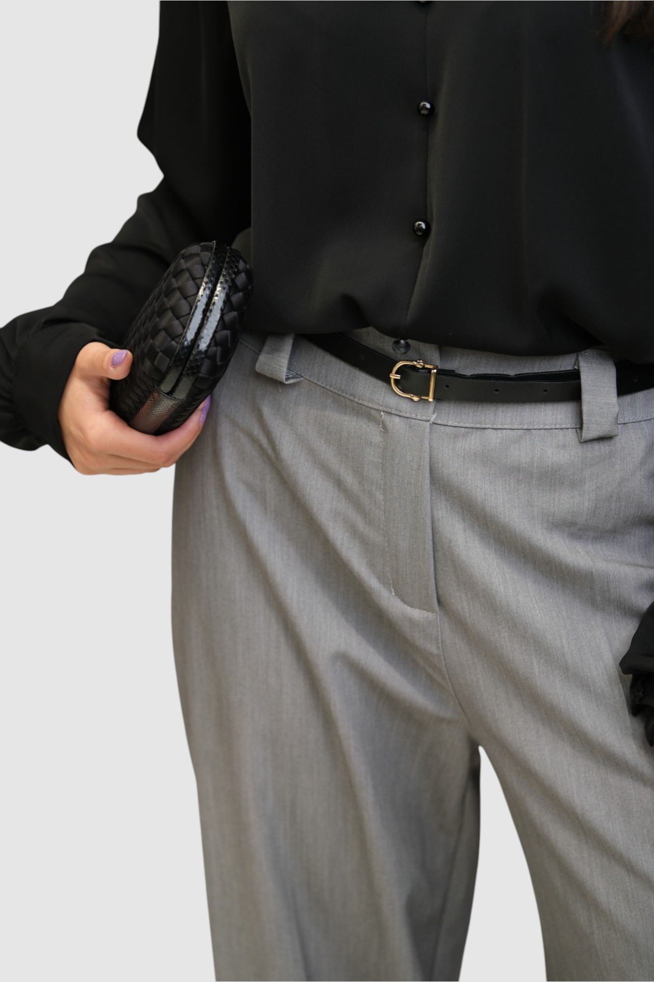 Ženska crna elegantna košulja Lainey