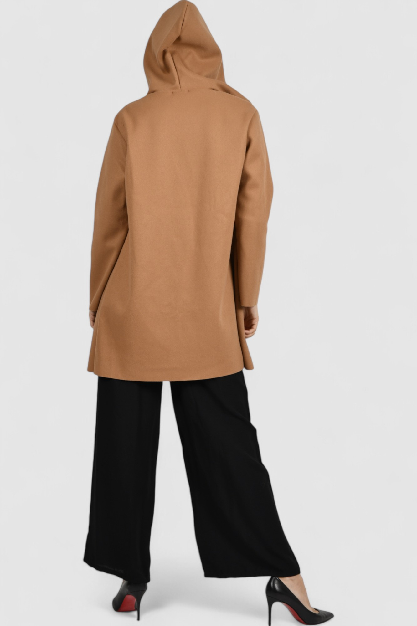 Ženski smeđi midi kaput Bluebell