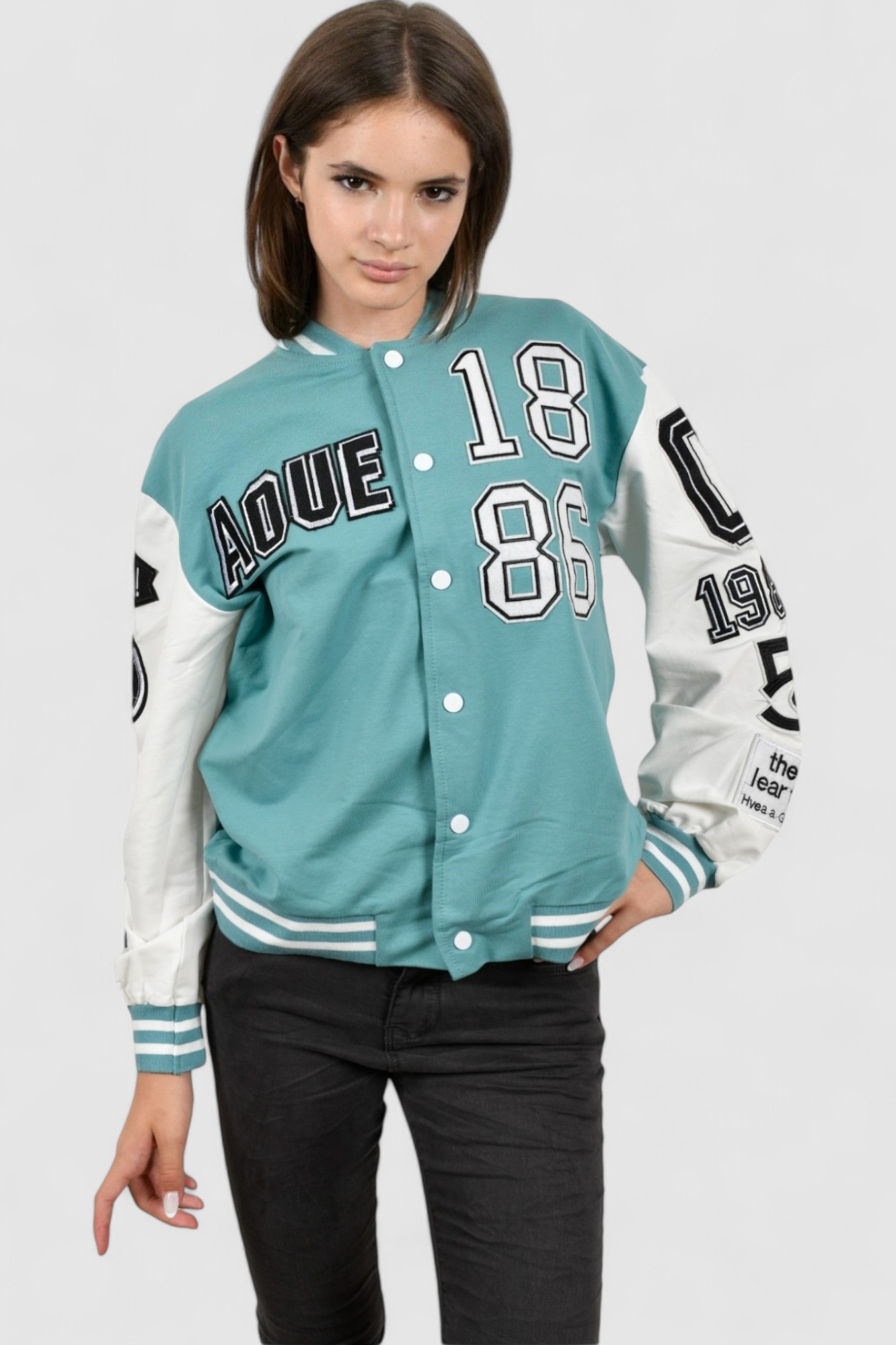 Ženska plava kratka jakna Aspen