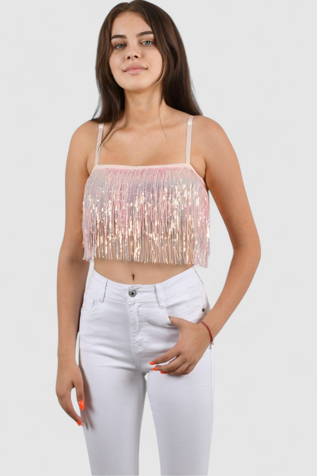 Ženski rozi party top Eve