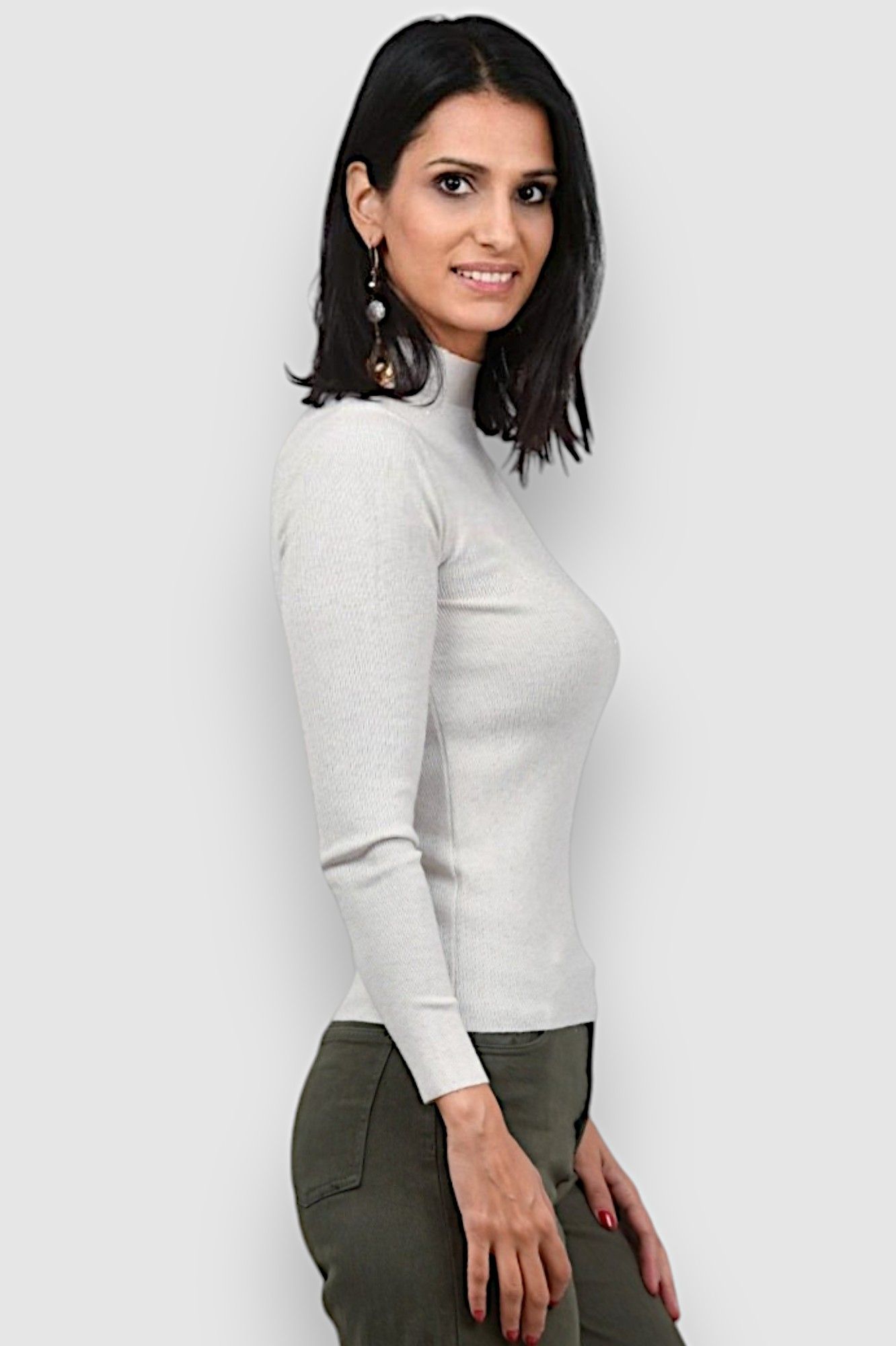 Ženski bijeli lagani džemper Opal