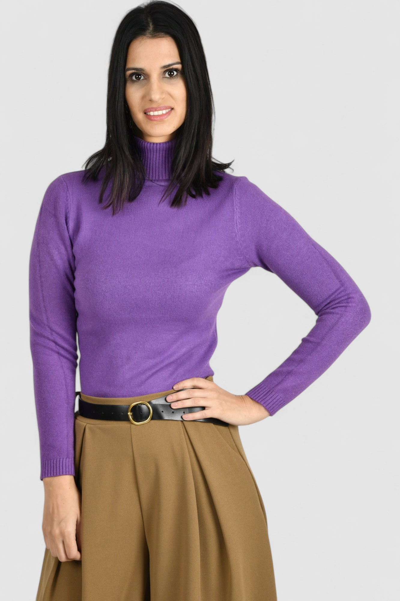 Ženski ljubicasti lagani džemper Zoey