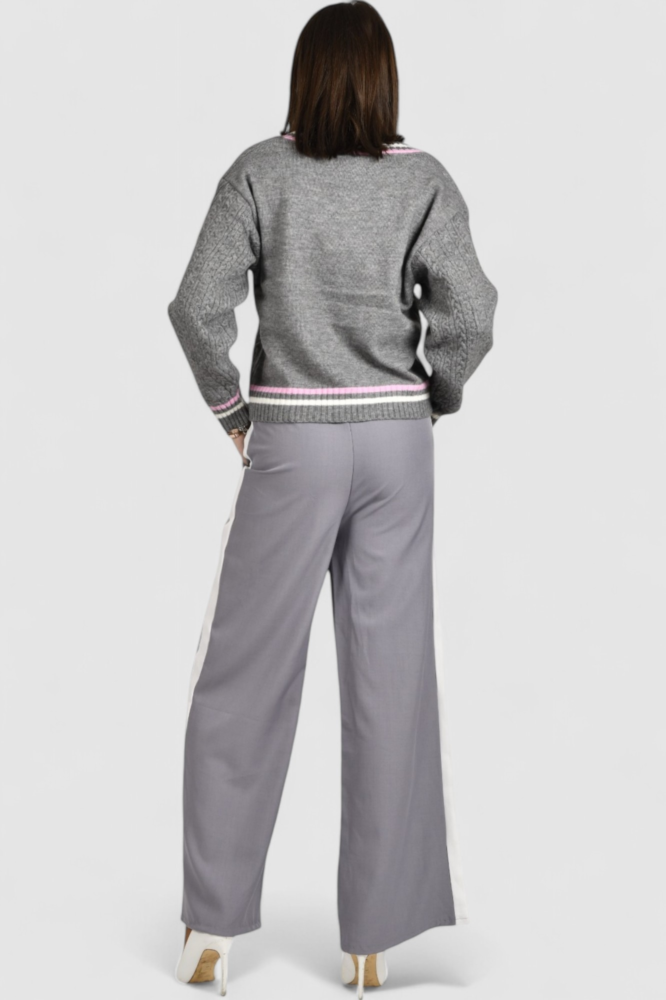 Ženski sivi lagani džemper Baylee