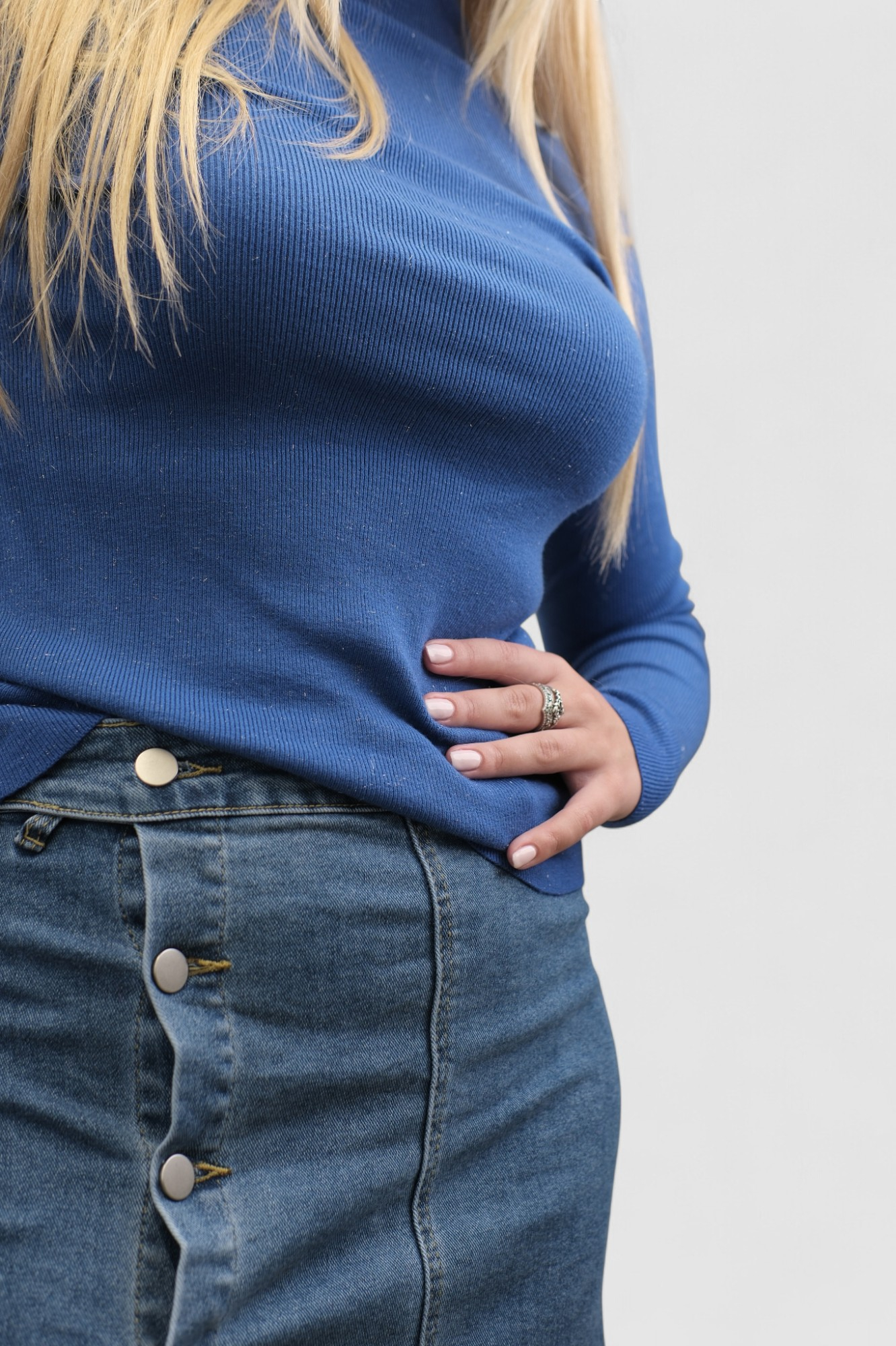 Ženski plavi lagani džemper Opal