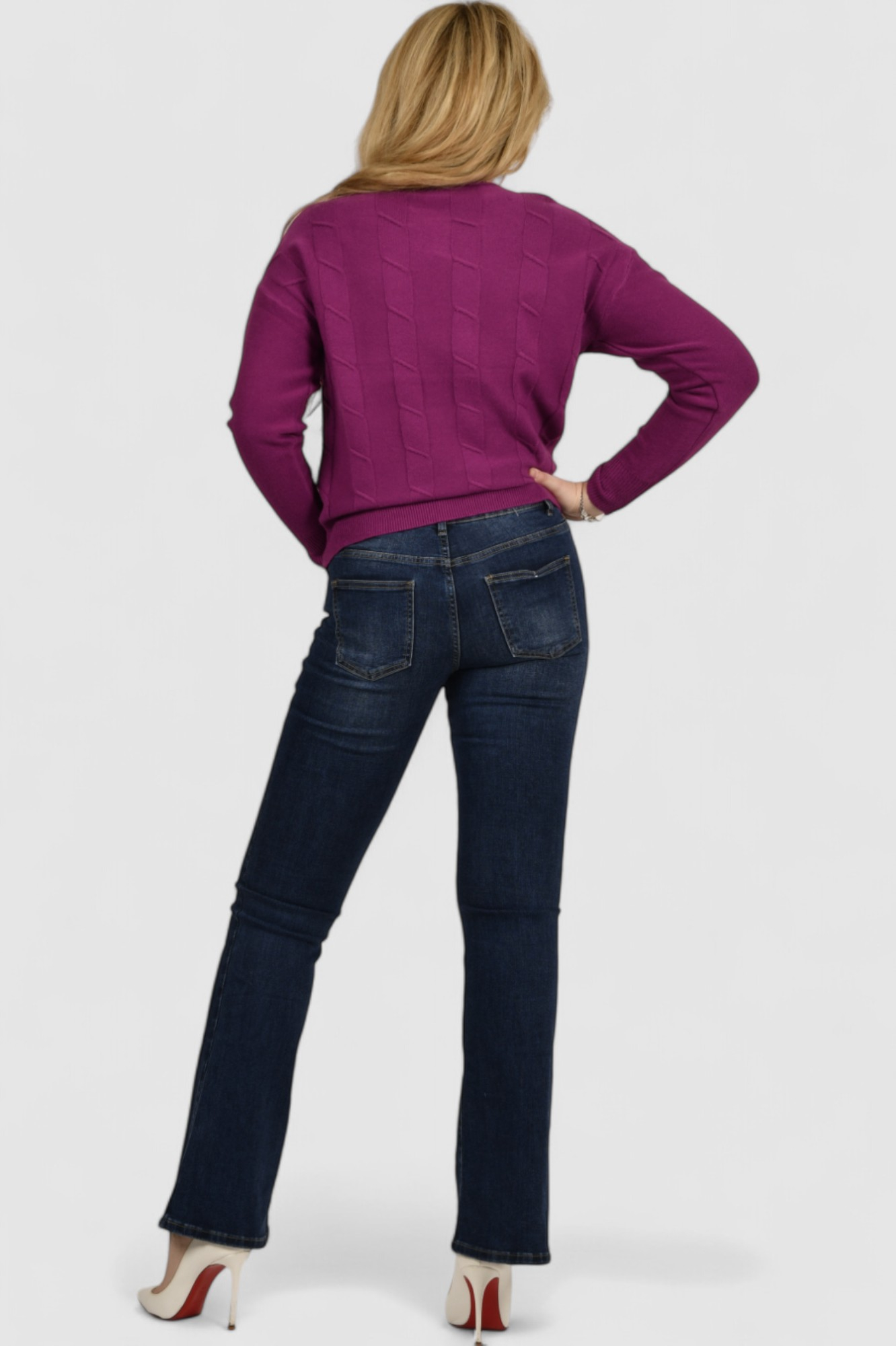 Ženski ljubičasti lagani džemper Erica