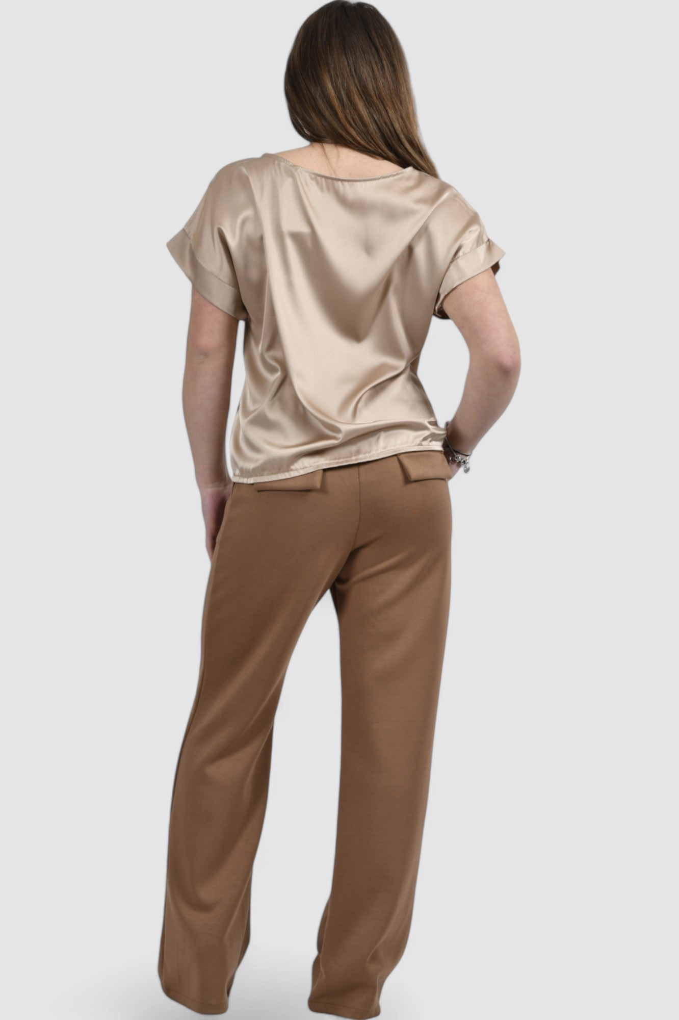 Ženska bež elegantna bluza Adeline