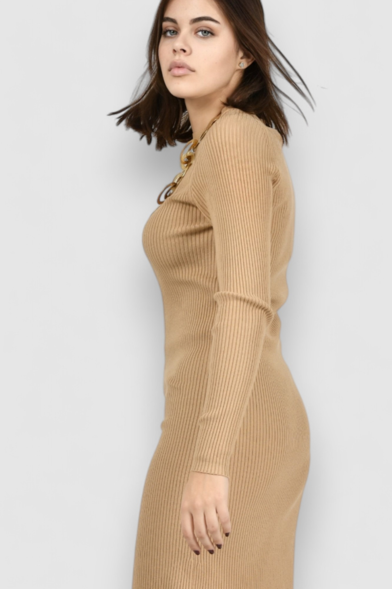 Ženska bež svakodnevna haljina Marley