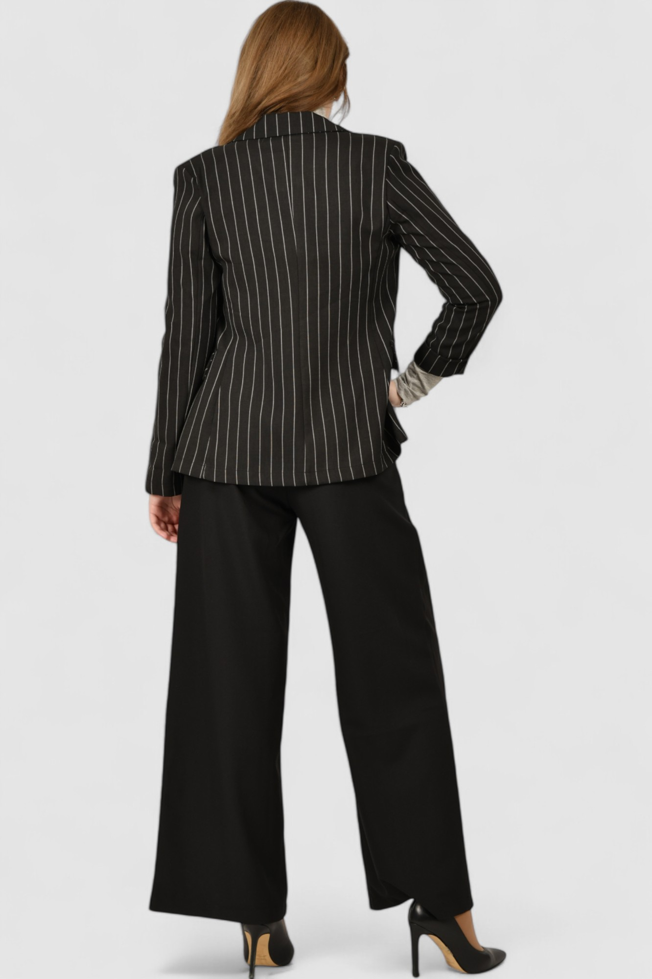 Ženske crne klasične hlače Nicole