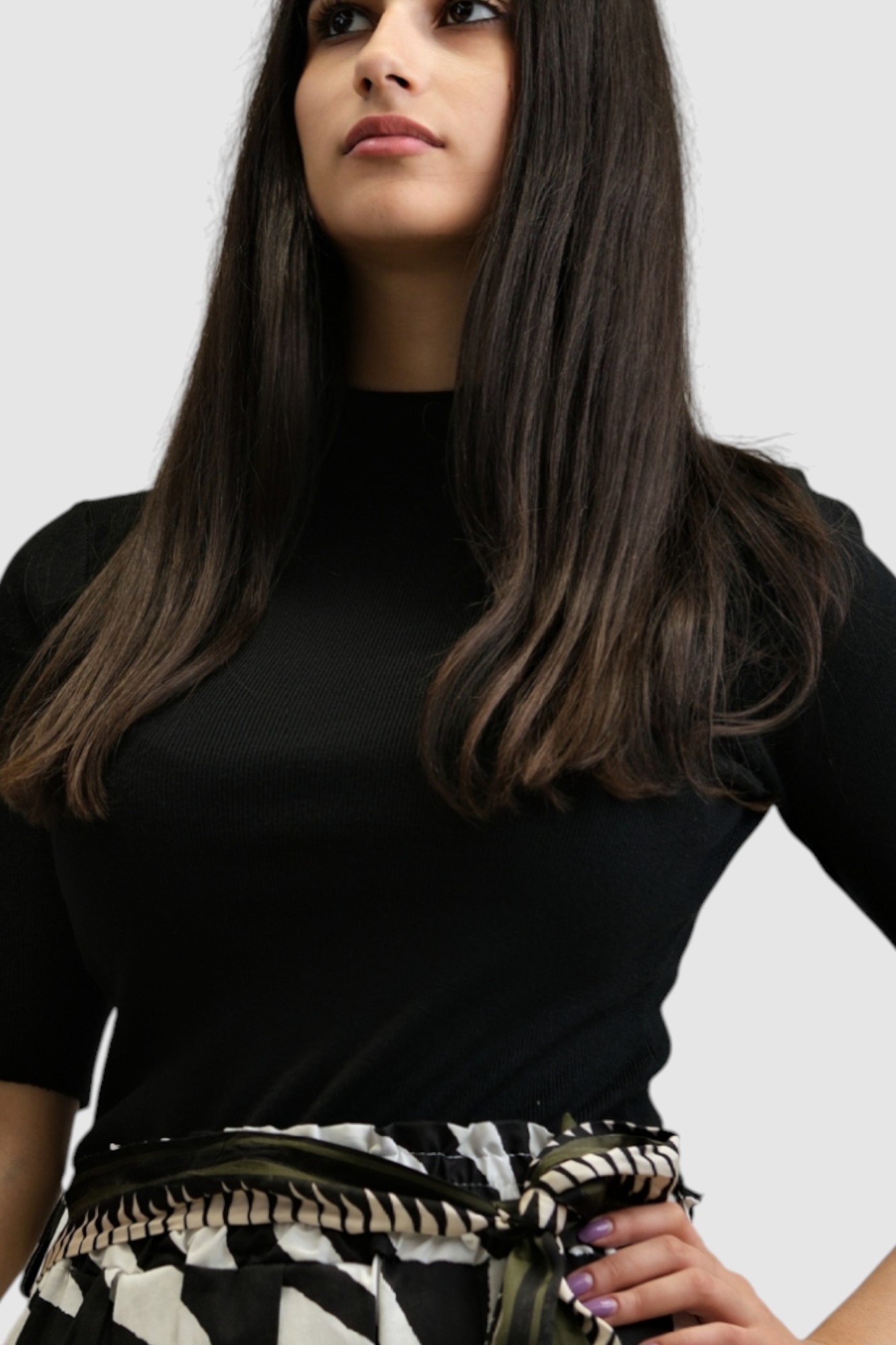 Ženski crni lagani džemper Juliette