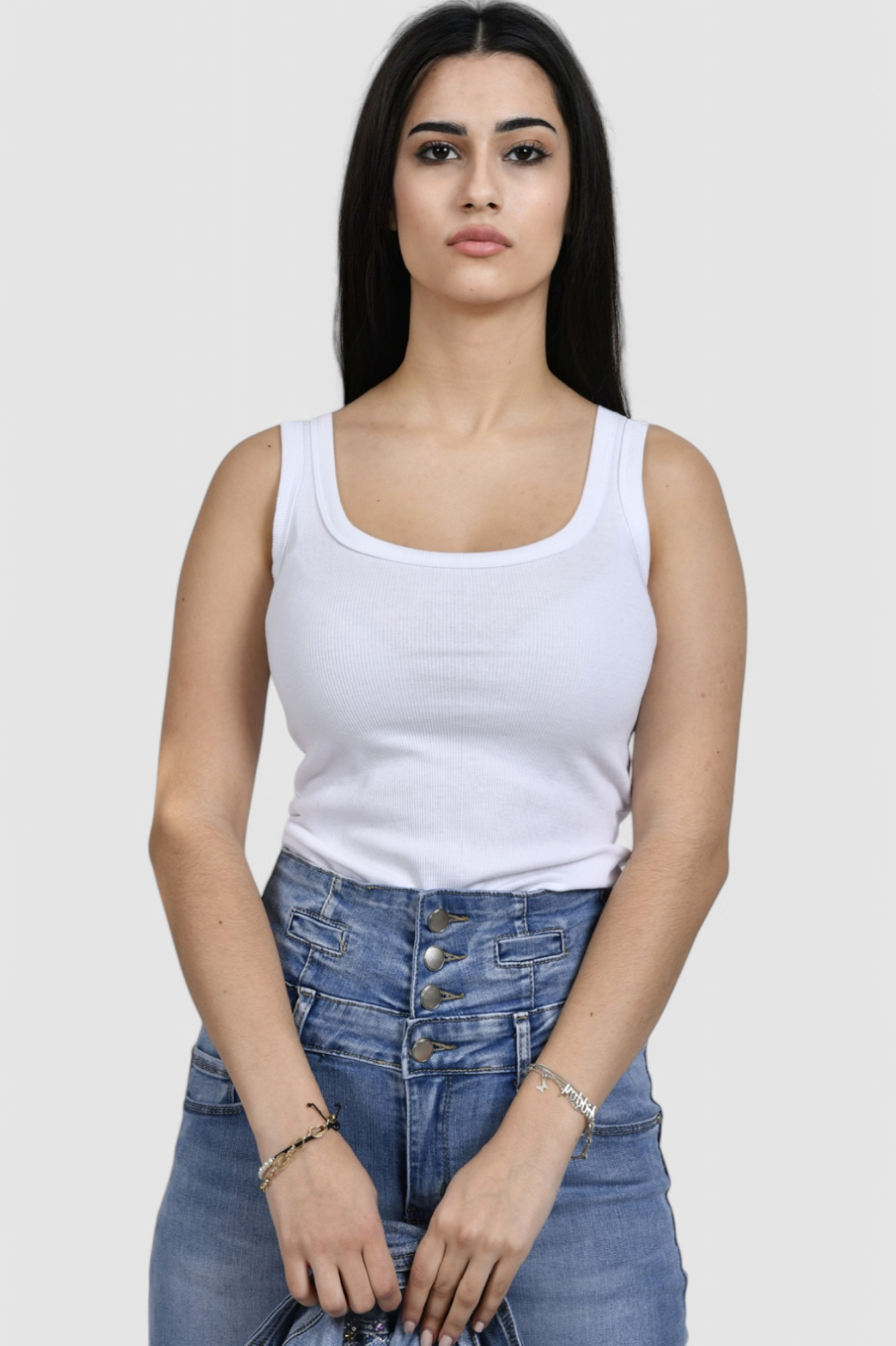 Ženska bijela majica bez rukava Lorelei